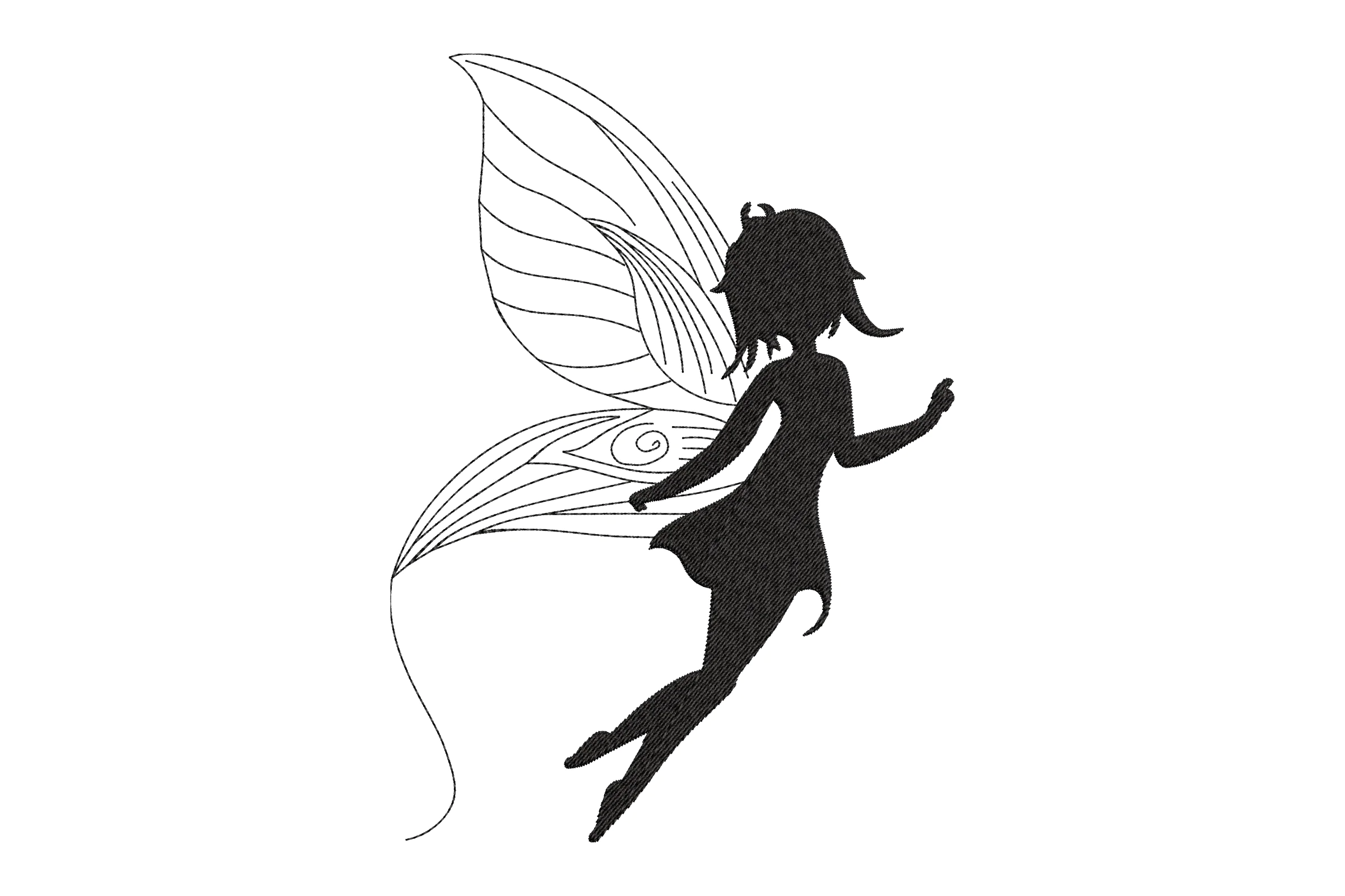 Simply Fairy Applique Embroidery Design