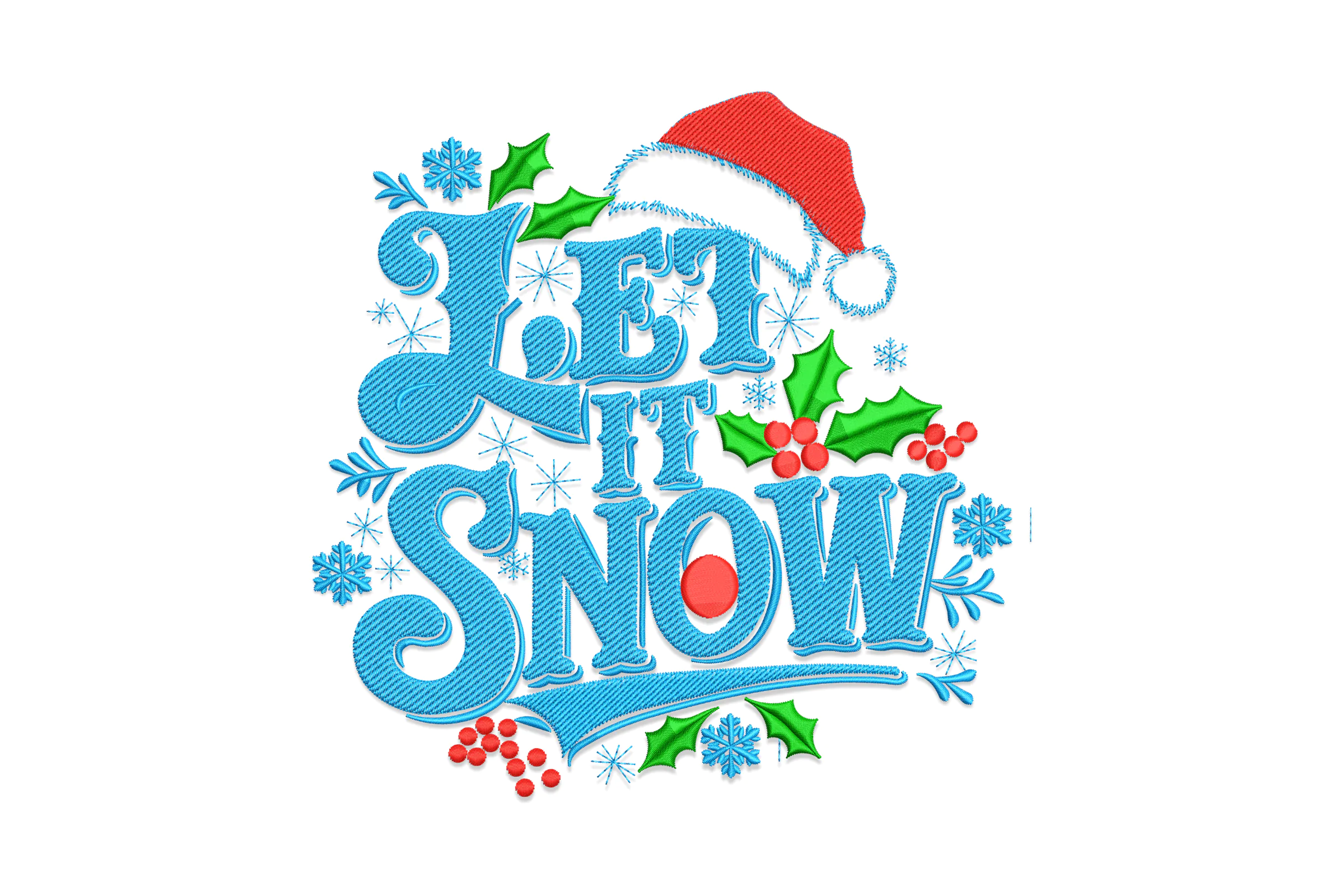 Let it Snow Embroidery File