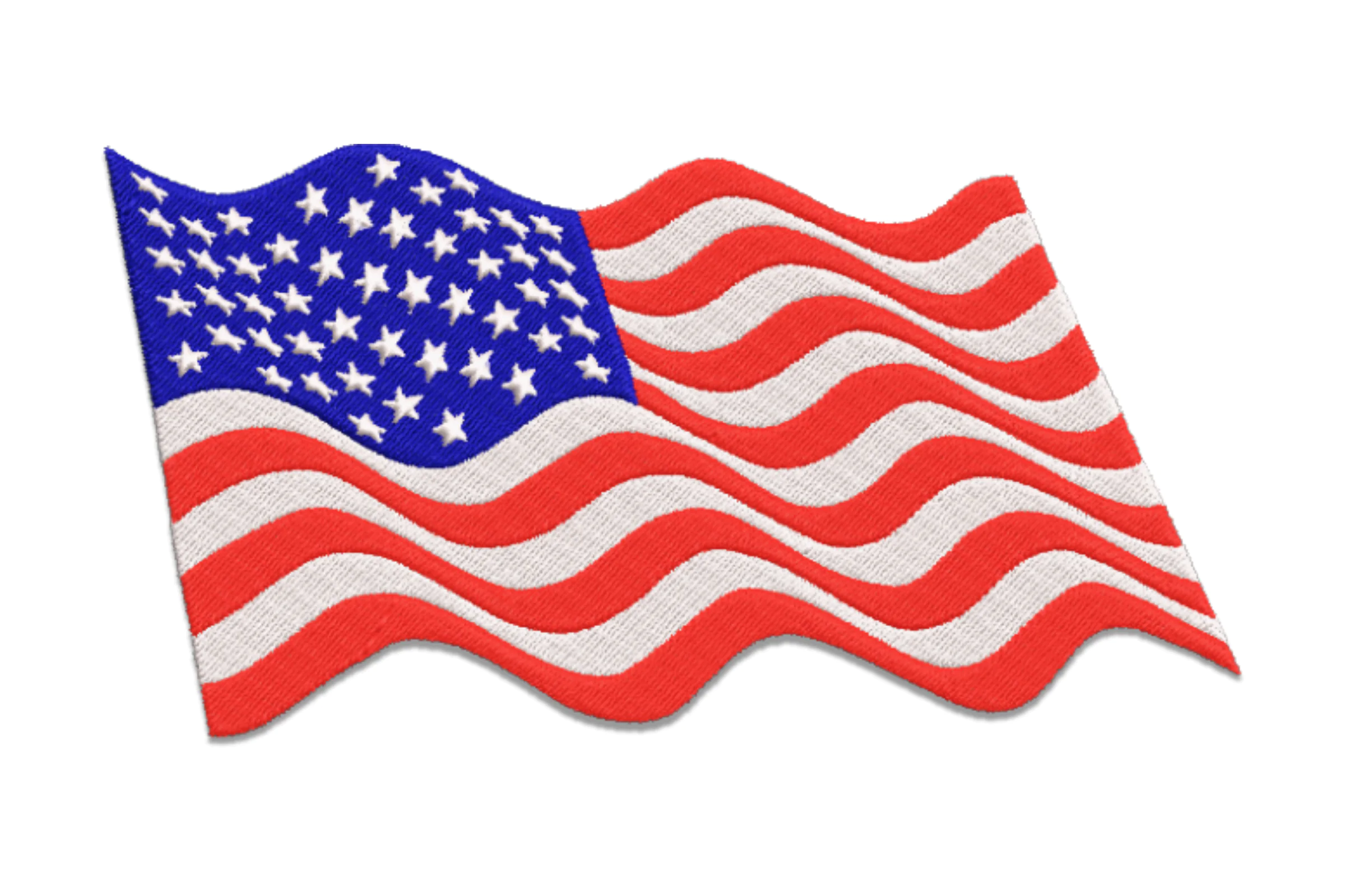 American Flag Digital Embroidery Design