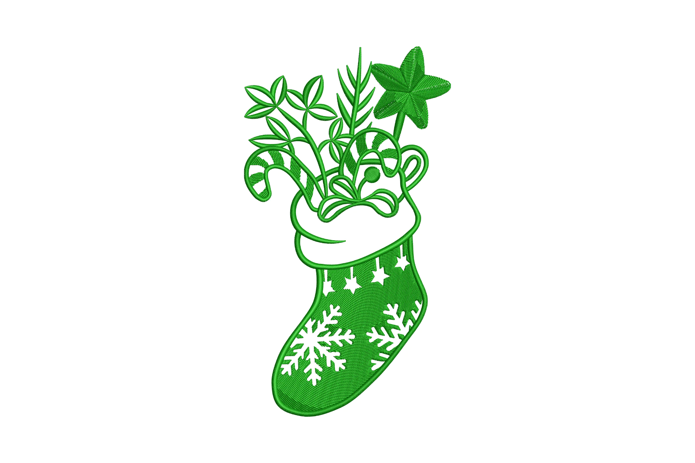 Christmas Stocking Embroidery Design