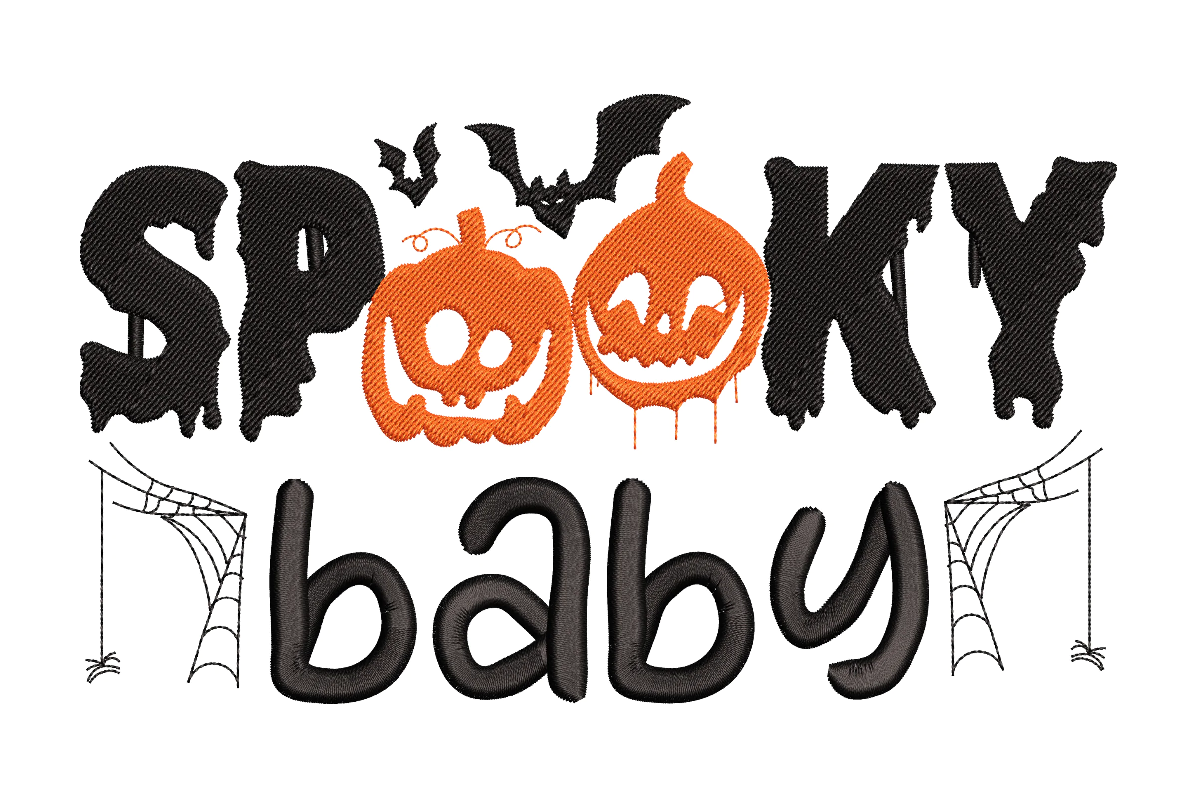 Spooky baby Embroidery Design