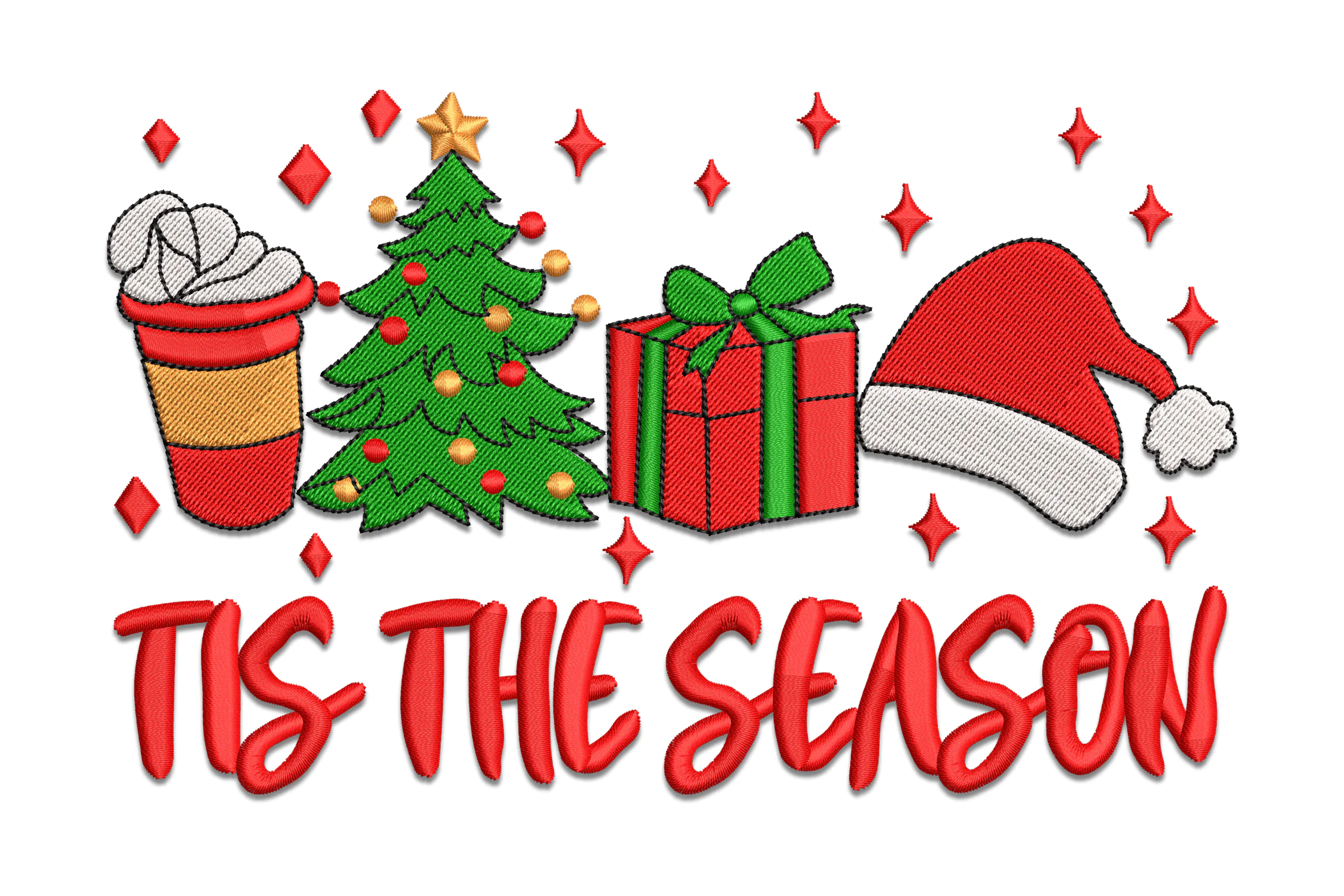 Tis the Season Digital Embroidery File