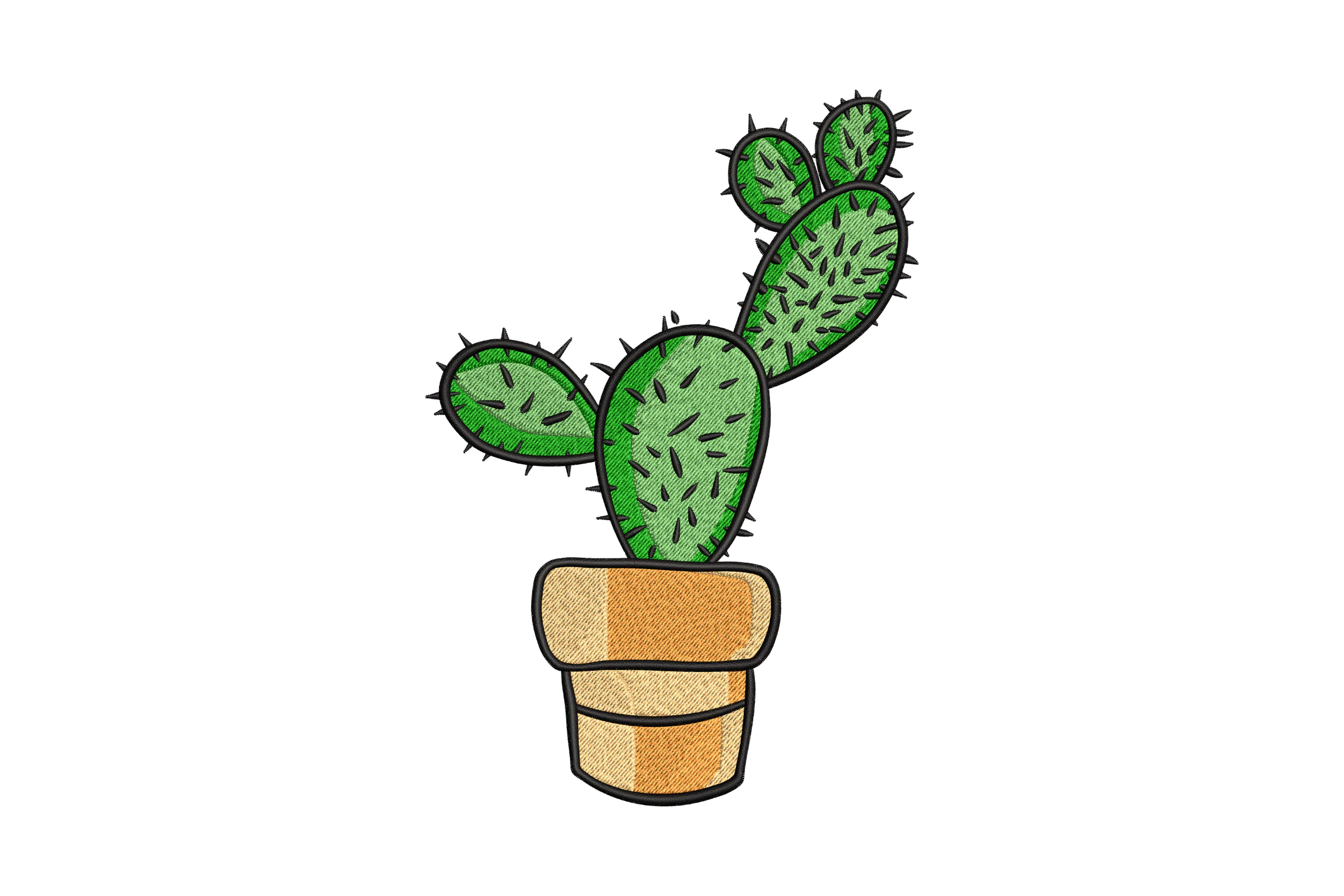 Cactus Machine  Embroidery File