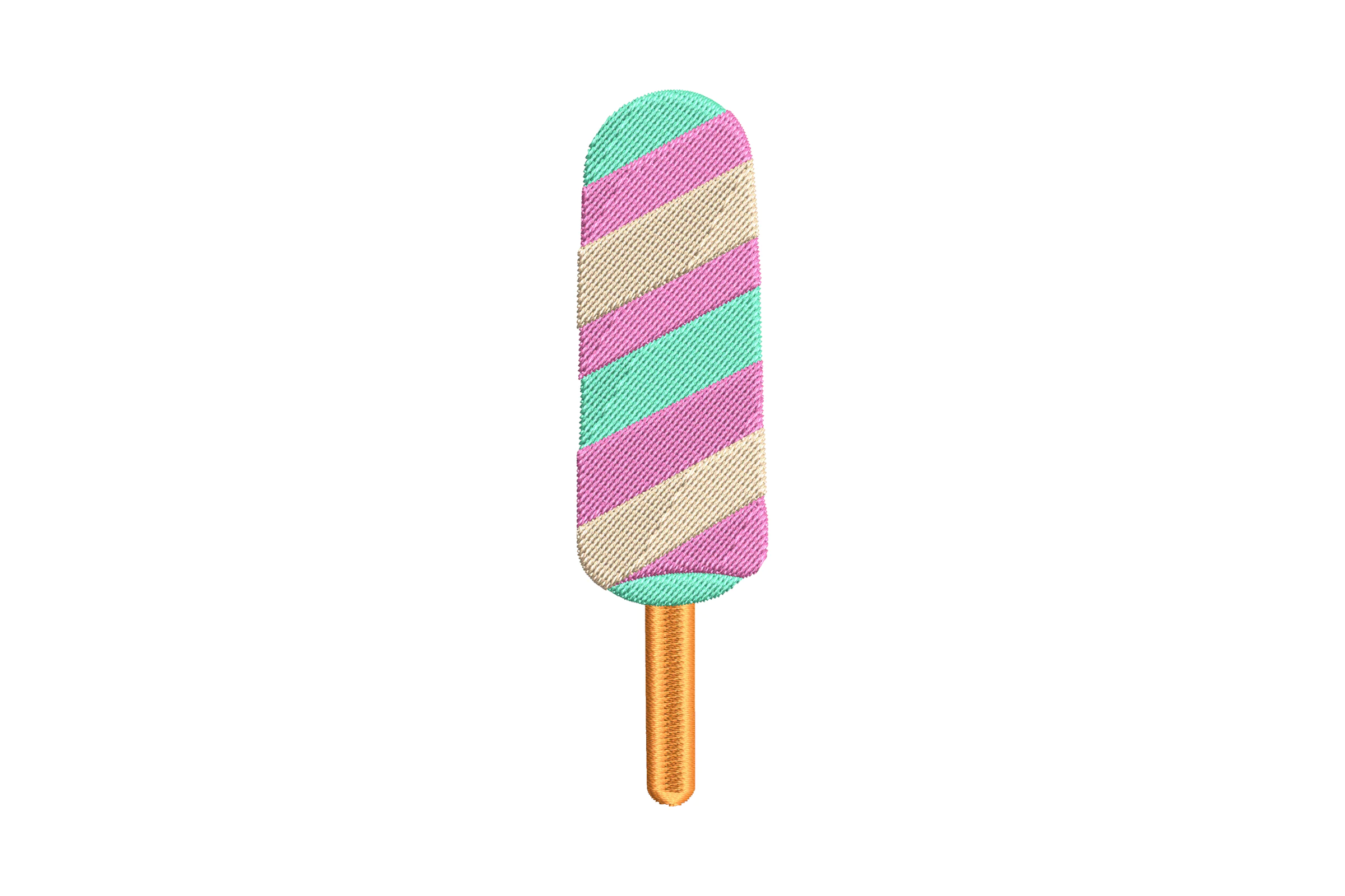 Colorful Popsicle Embroidery Design