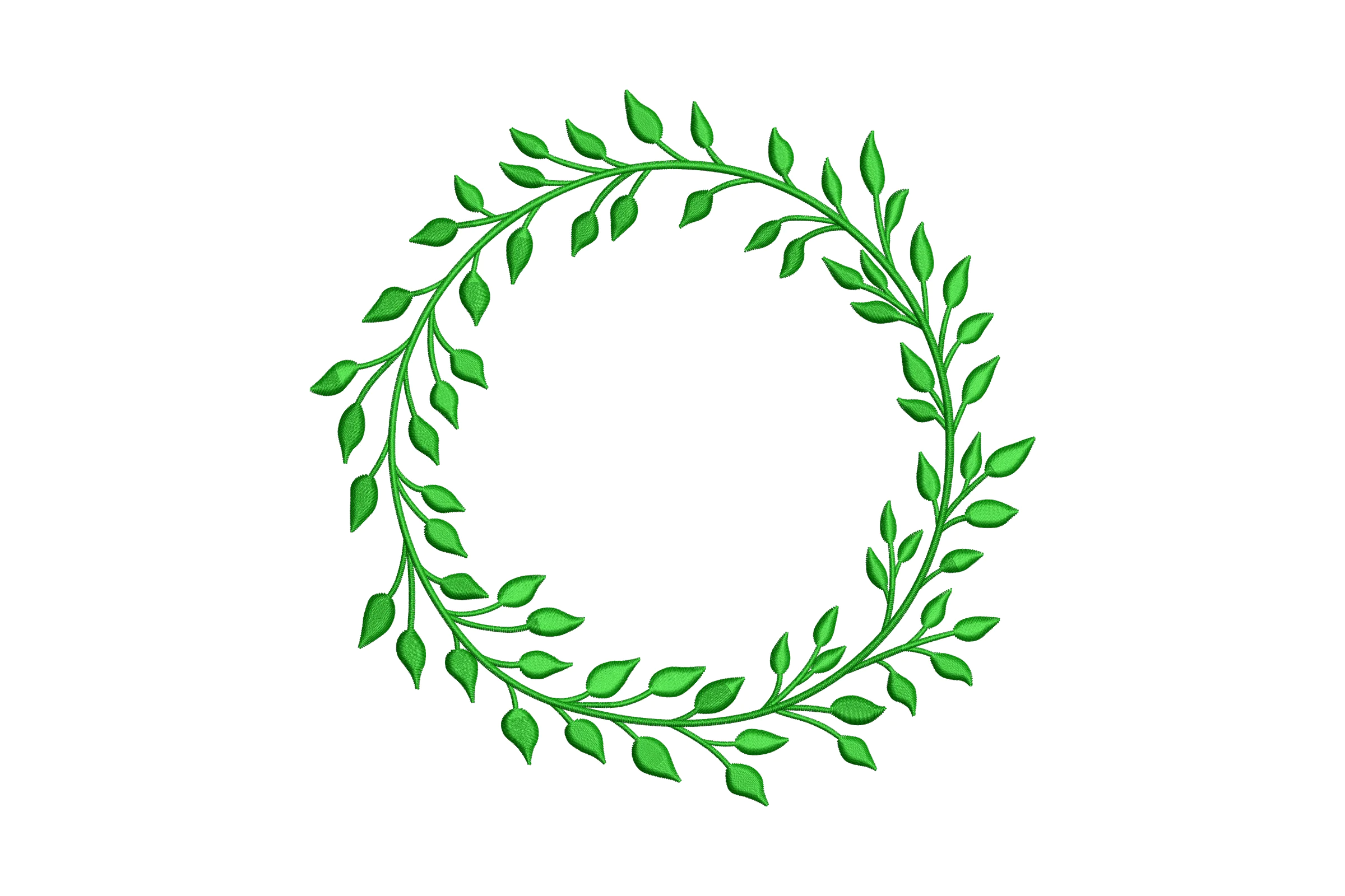 Flower Circle frame Embroidery Design