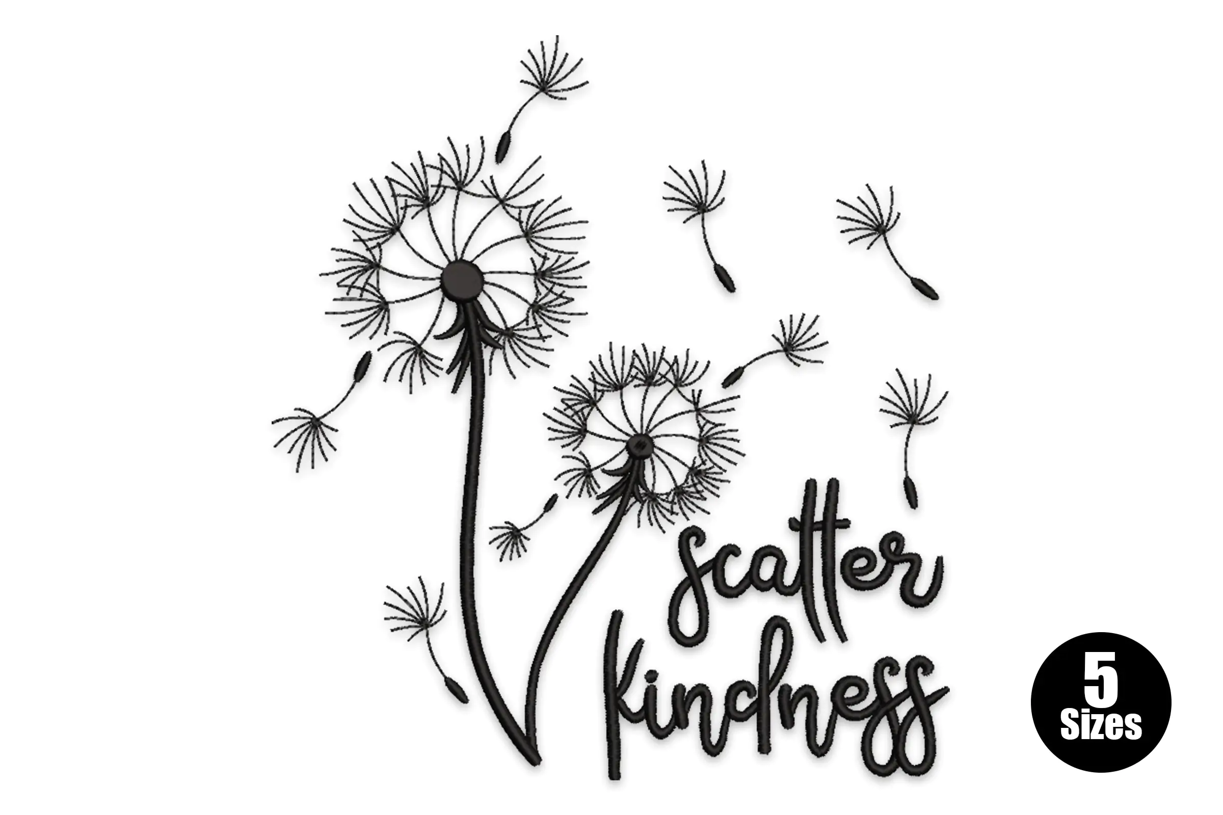 Scatter Kindness Embroidery Design
