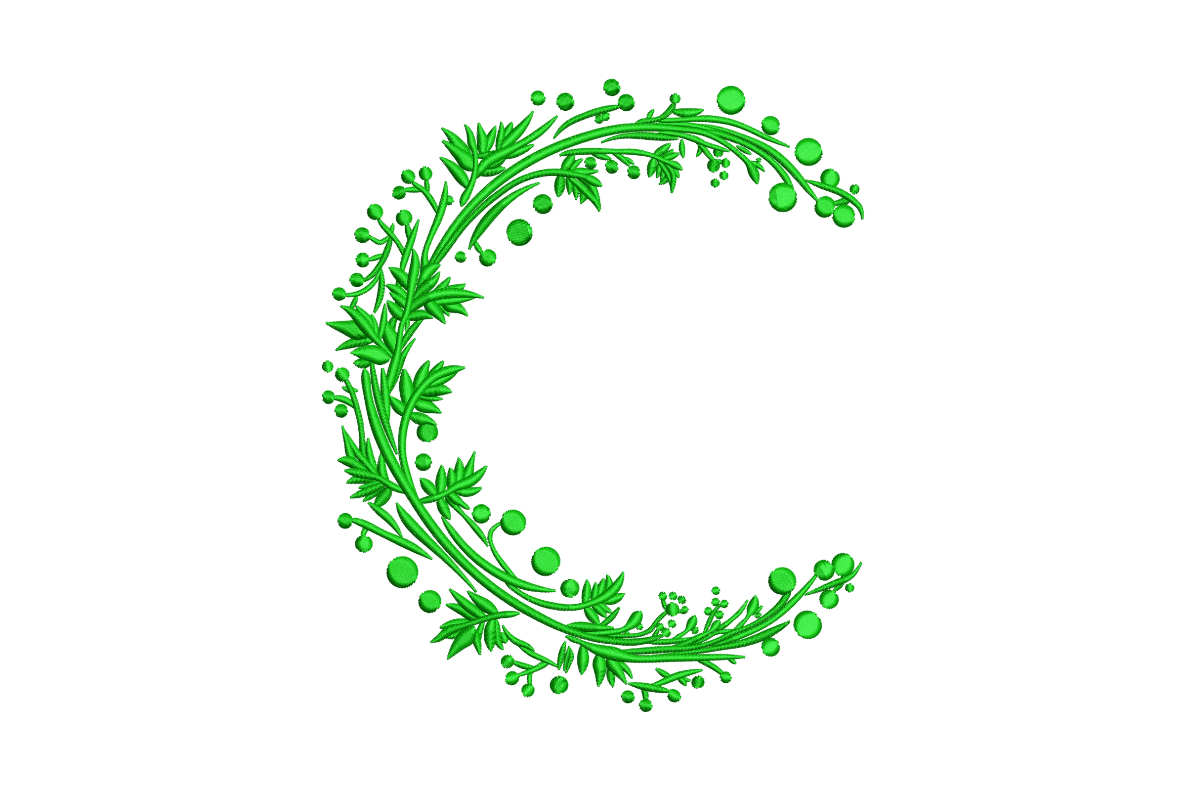 Christmas Wreath Embroidery Design Pattern