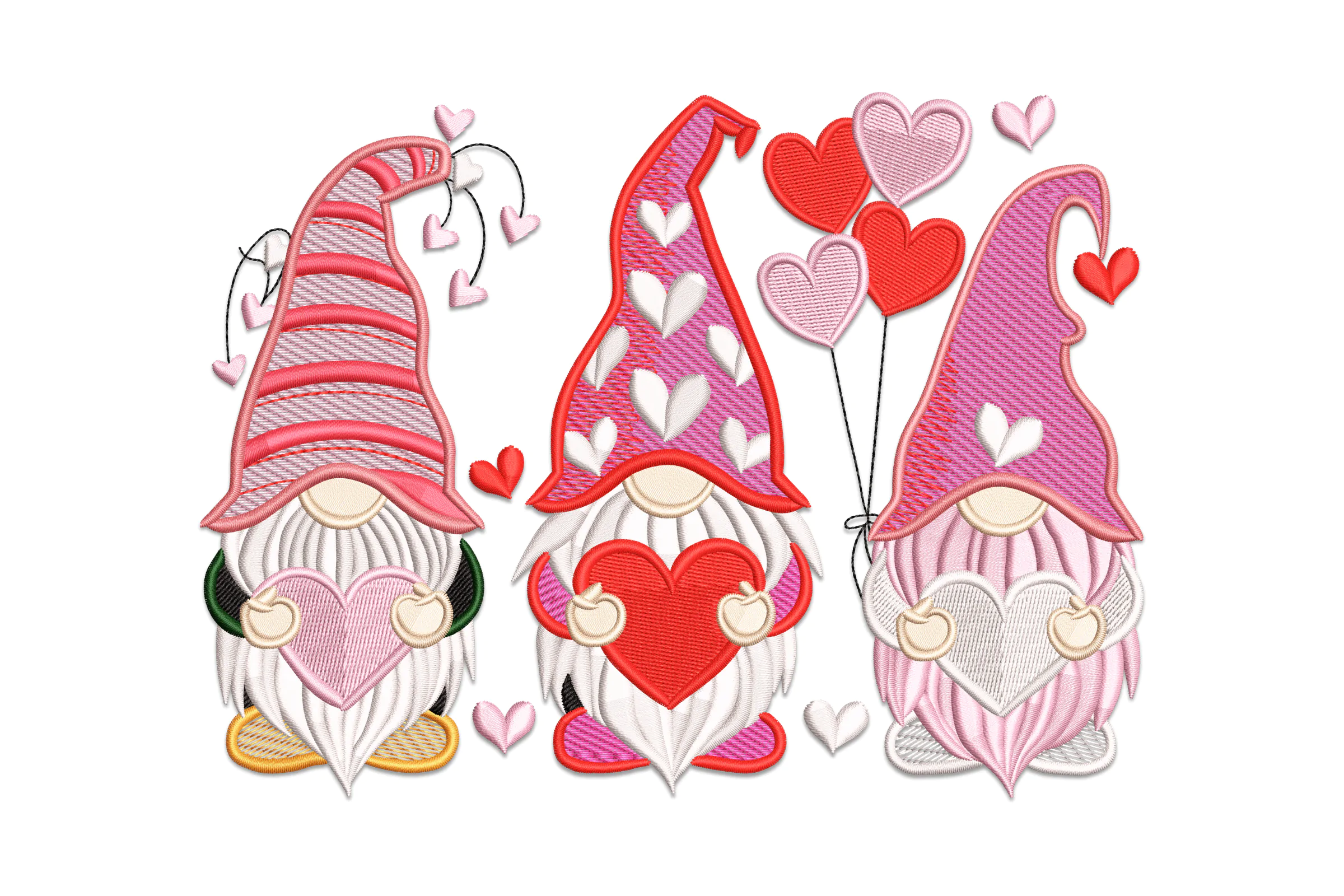 Gnome Love Machine Embroidery Design File