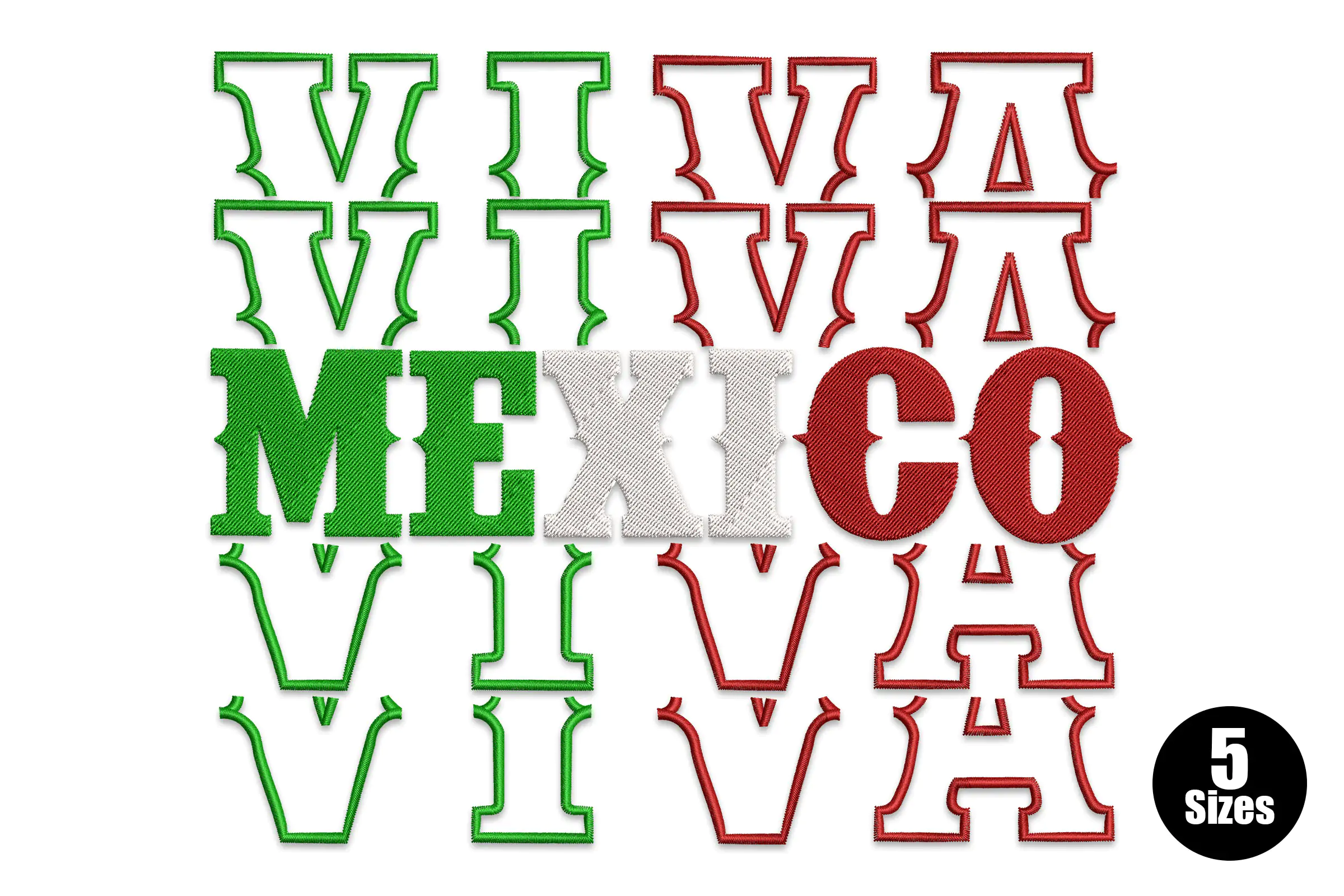 Mexico Embroidery Design