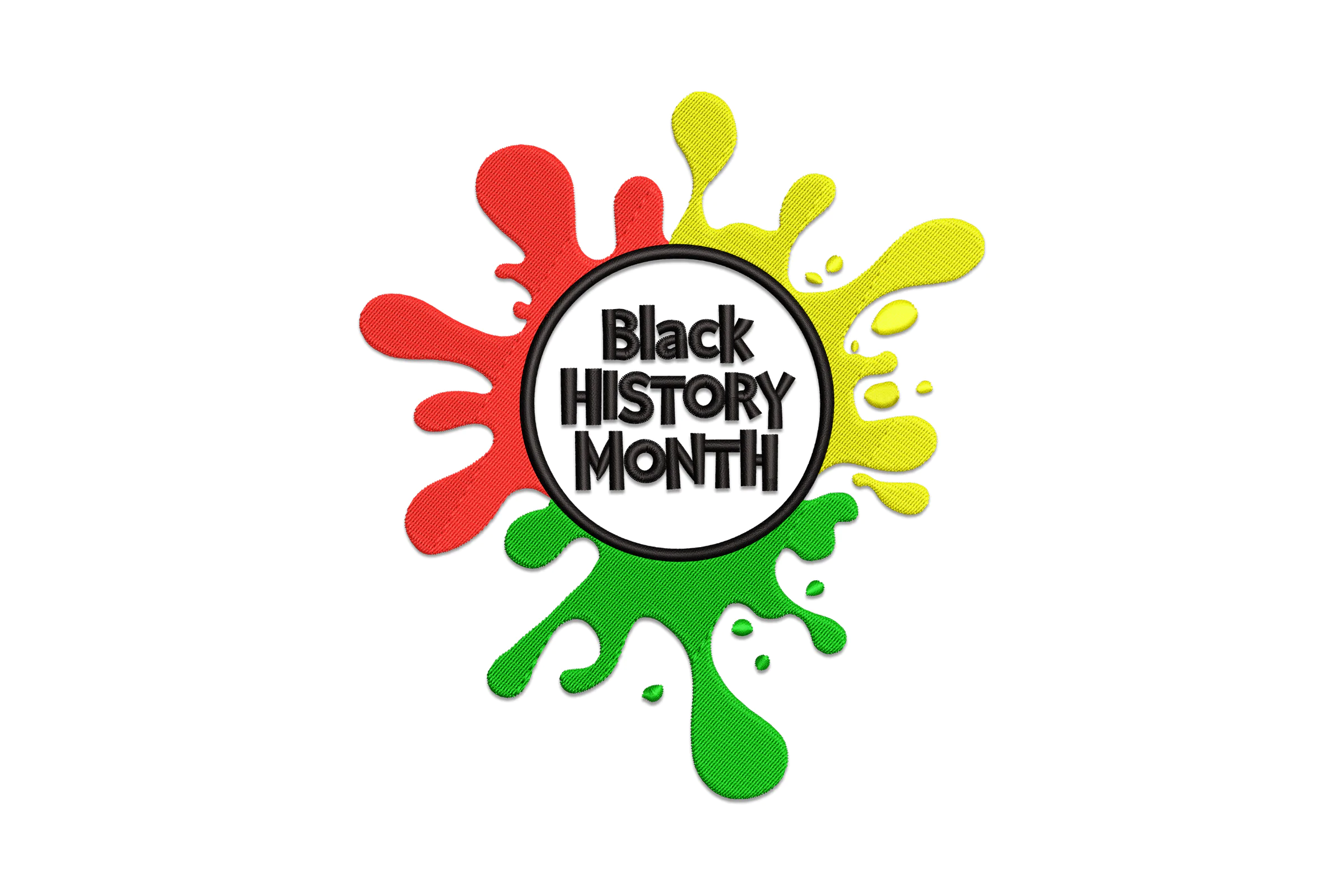 Black History Month Digital Embroidery Design