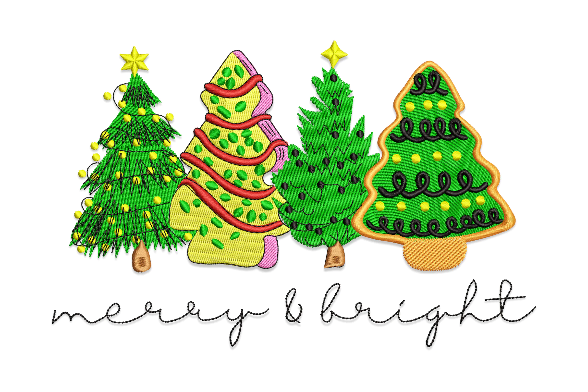Merry and Bright Embroidery File
