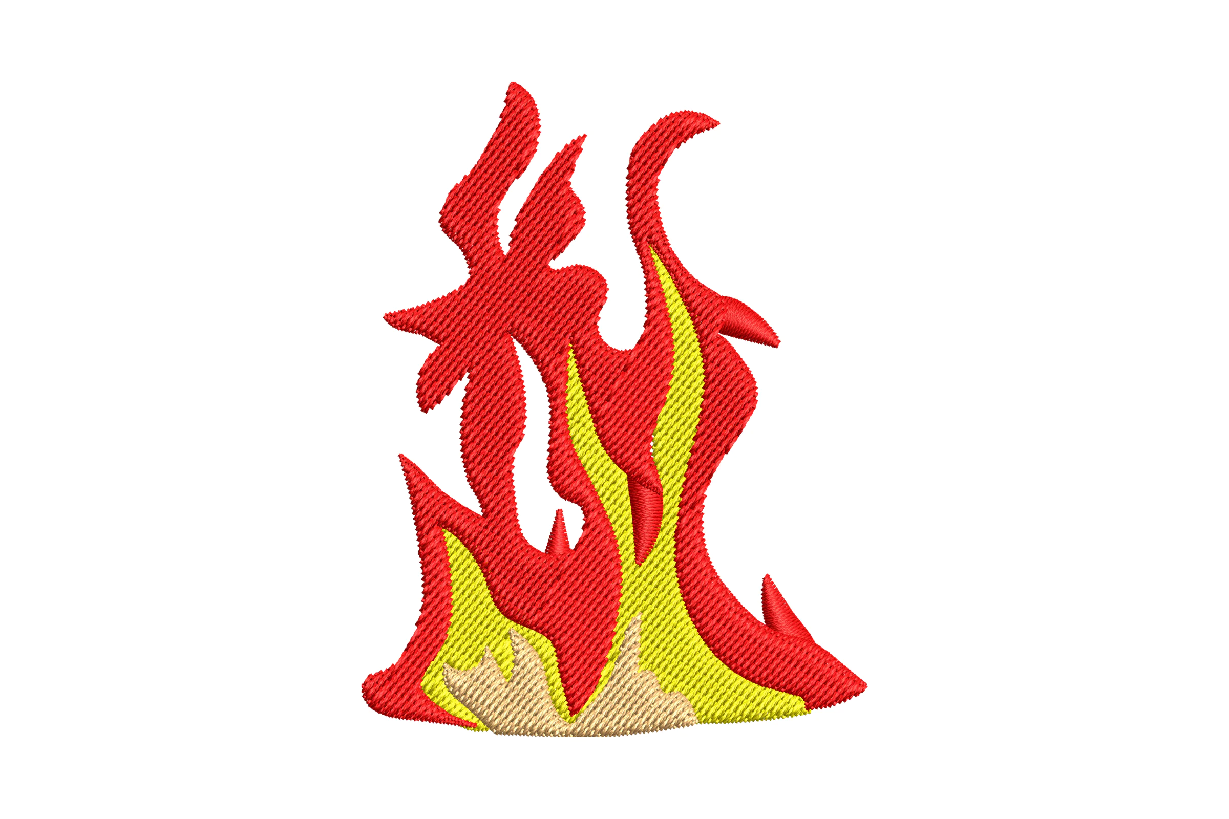 Fire Flames Embroidery Design File