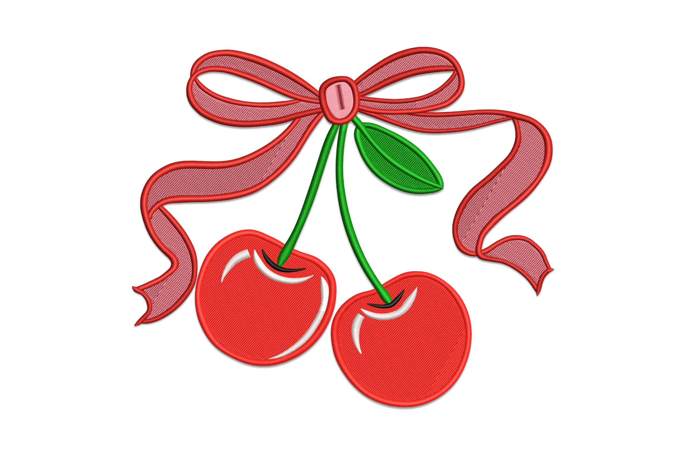 Cherries Valentine Embroidery Design