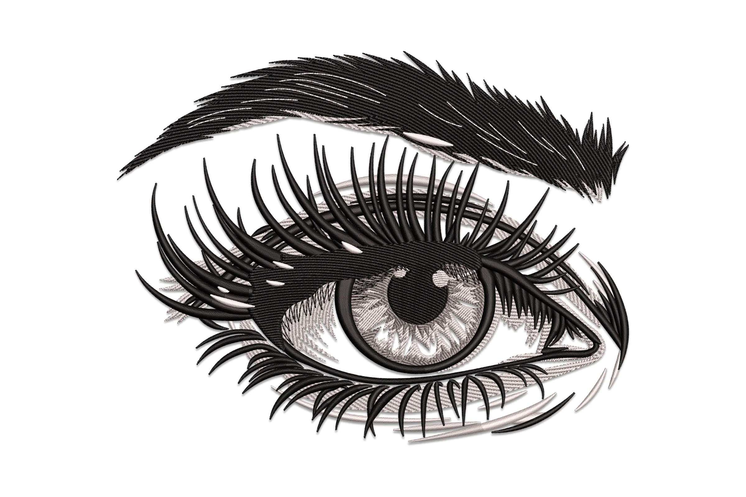 Woman's Eye Embroidery Design