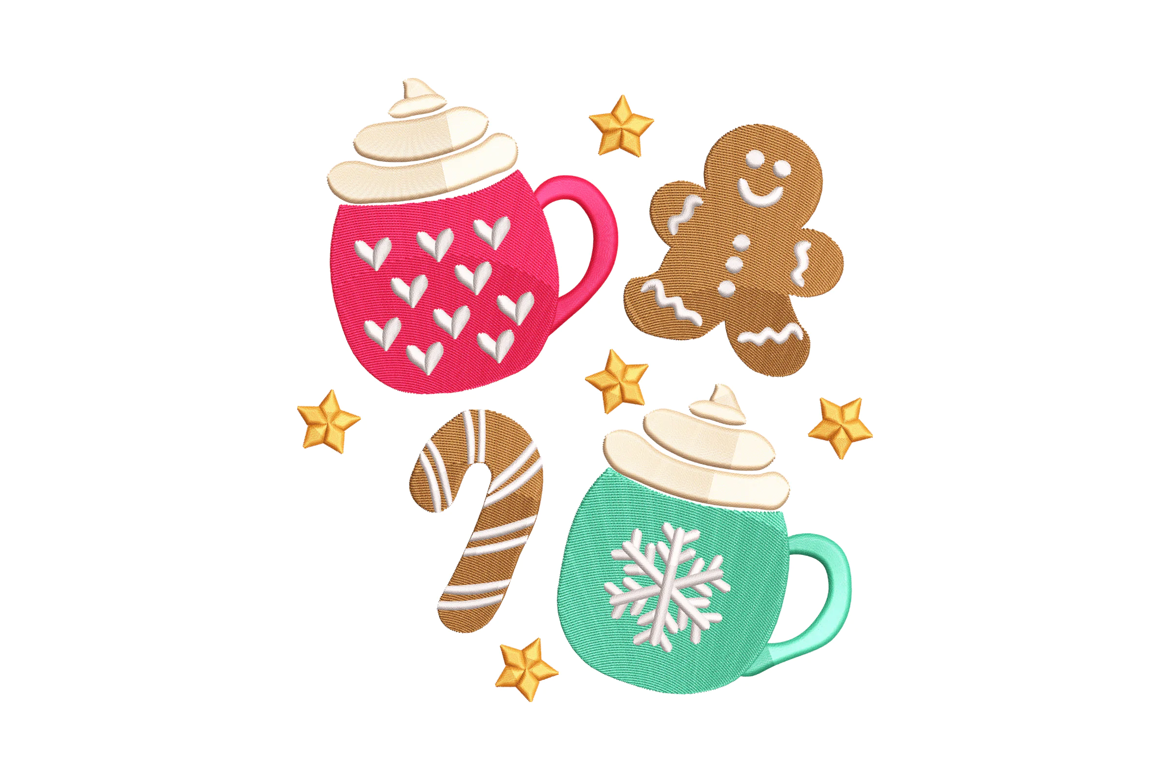 Gingerbread Embroidery Design