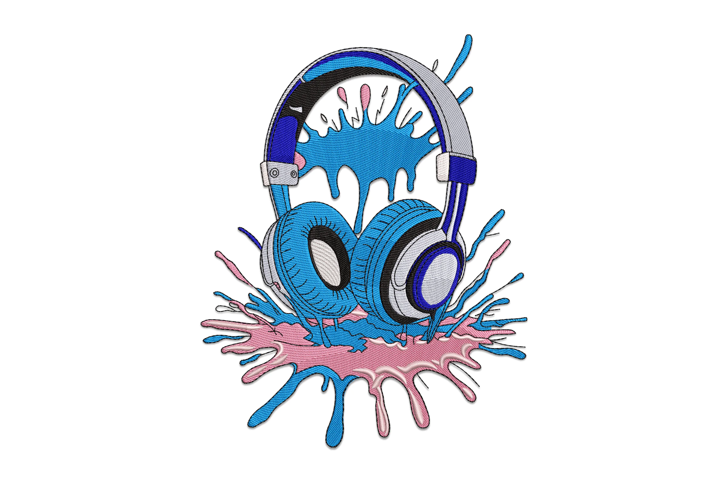 Headphone Embroidery Designs