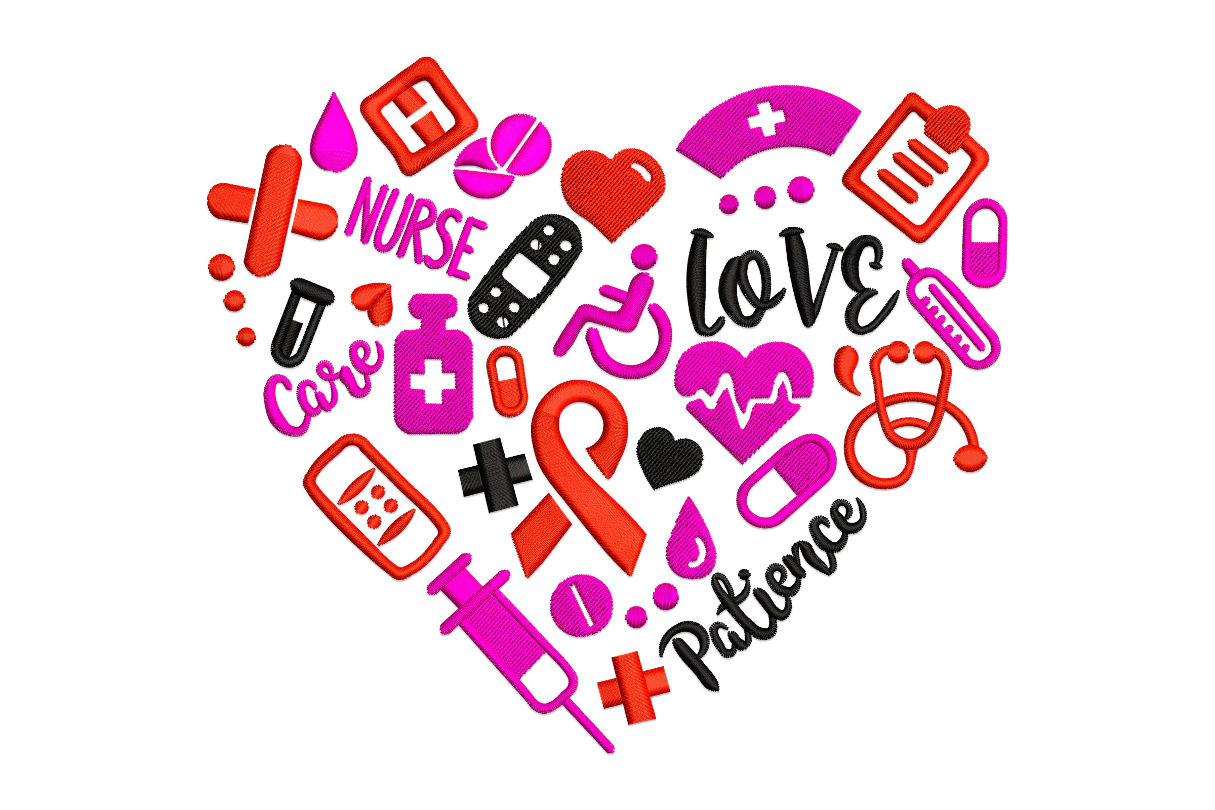 Nurse Embroidery Design