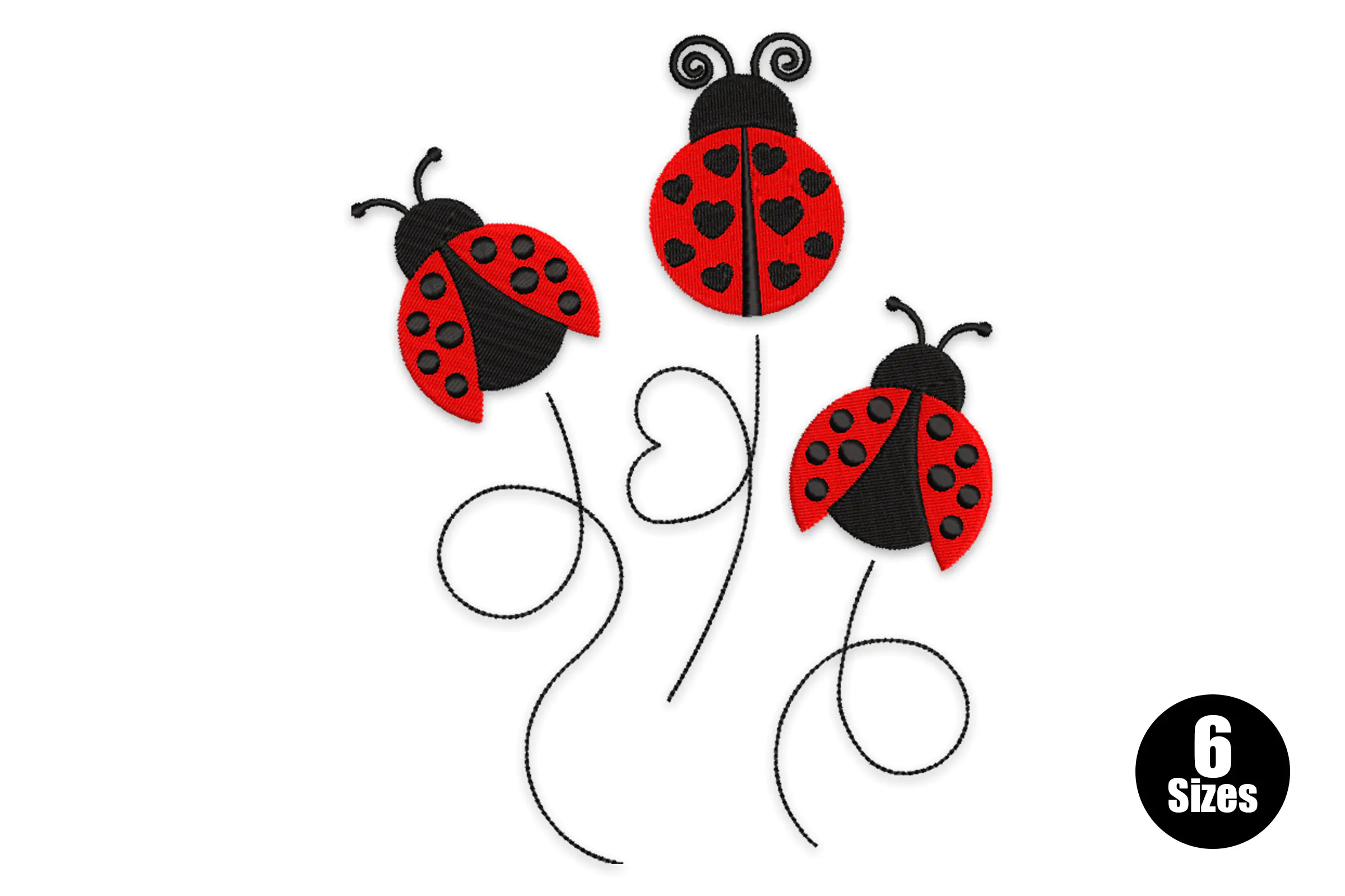 Ladybug Embroidery Design File