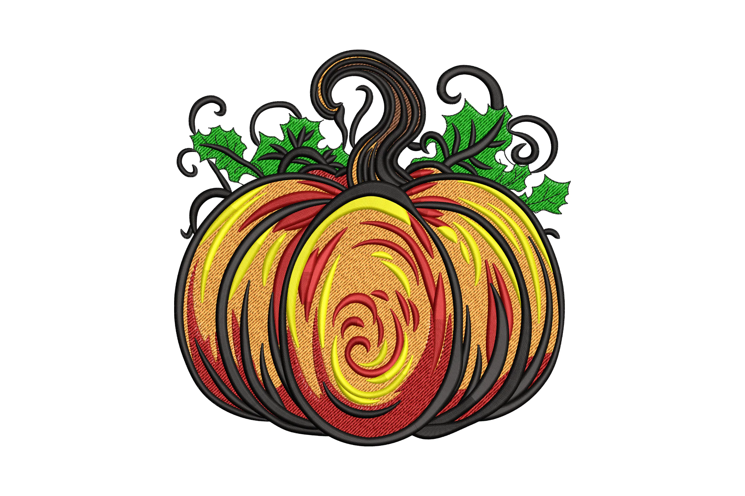 Pumpkin Halloween Embroidery Machine Designs