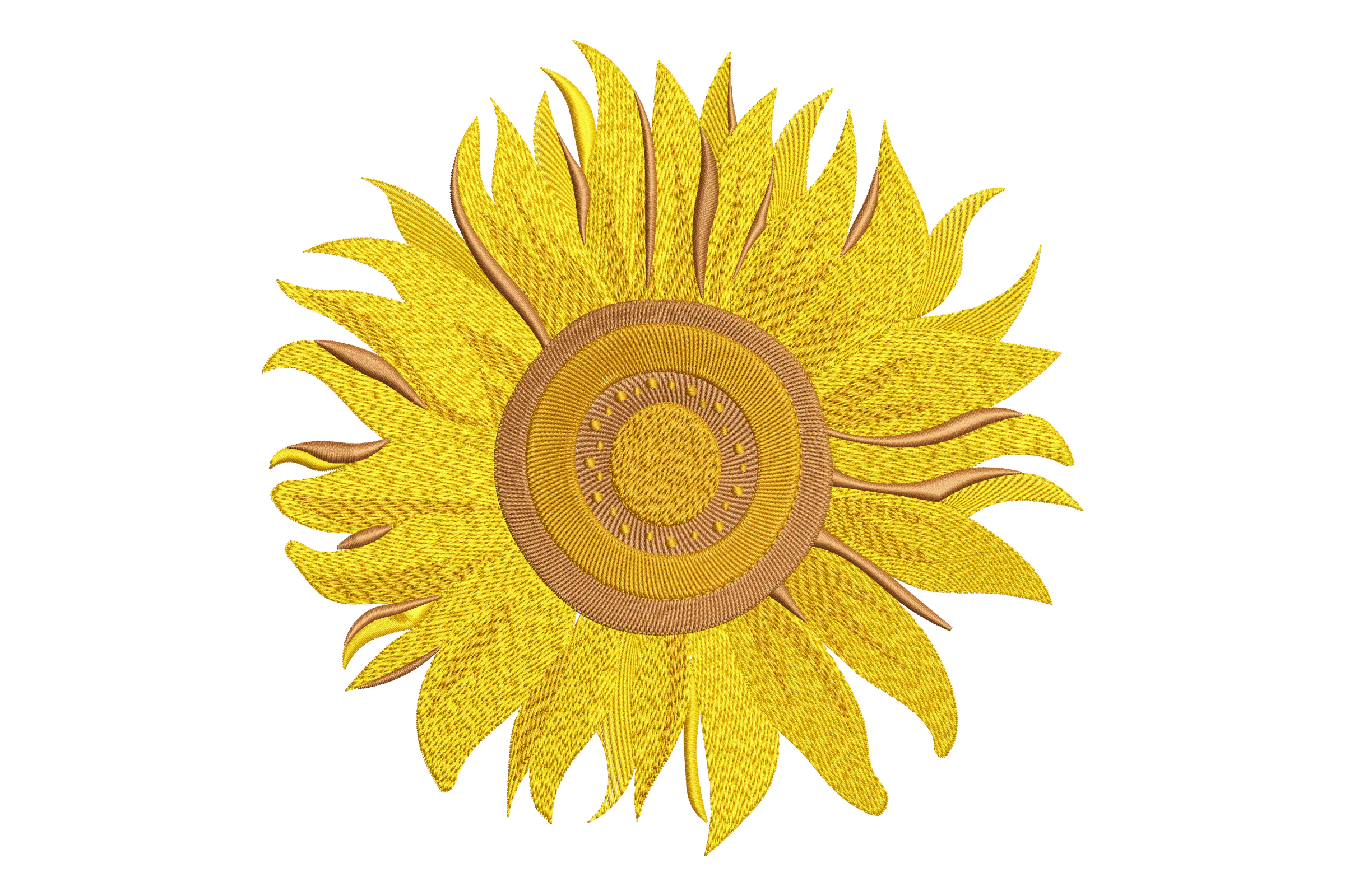 Premium Sunflower Embroidery Design