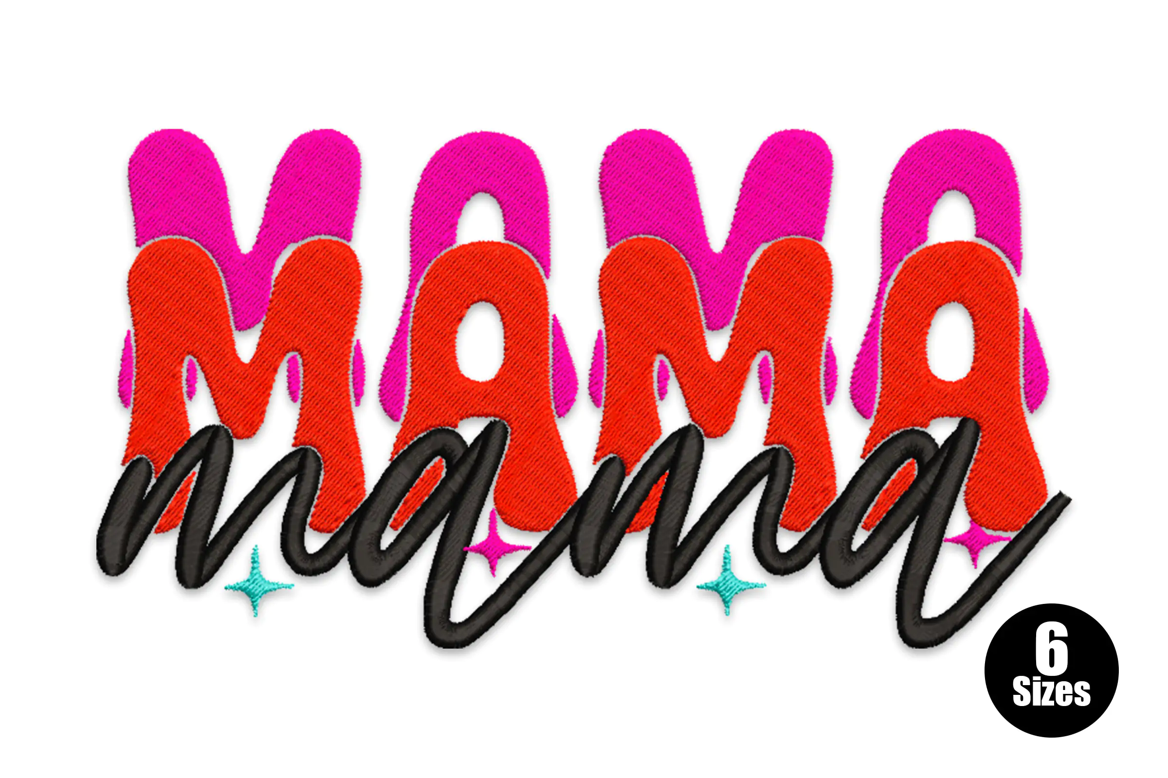 Mama Embroidery Design  File