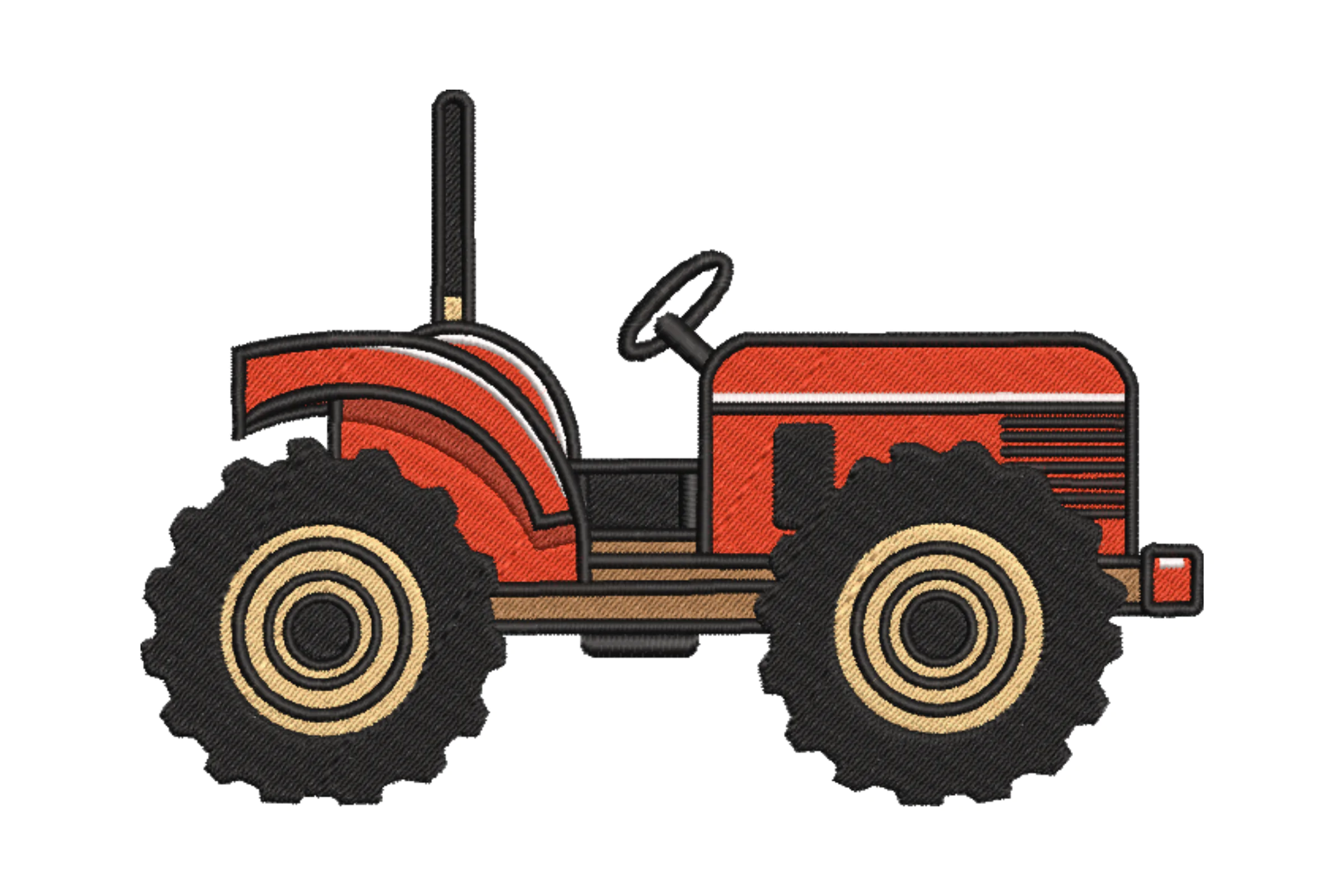Farm Tractor Digital Embroidery Design
