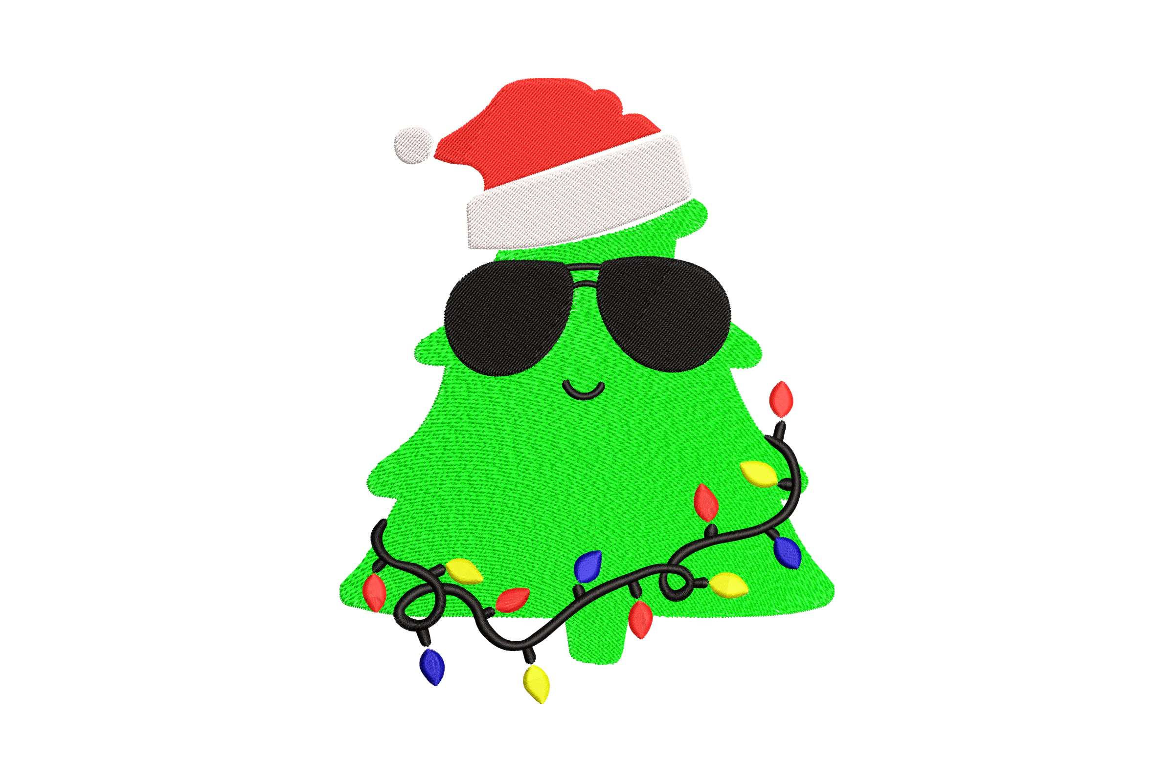 Christmas Tree Embroidery Design Pattern
