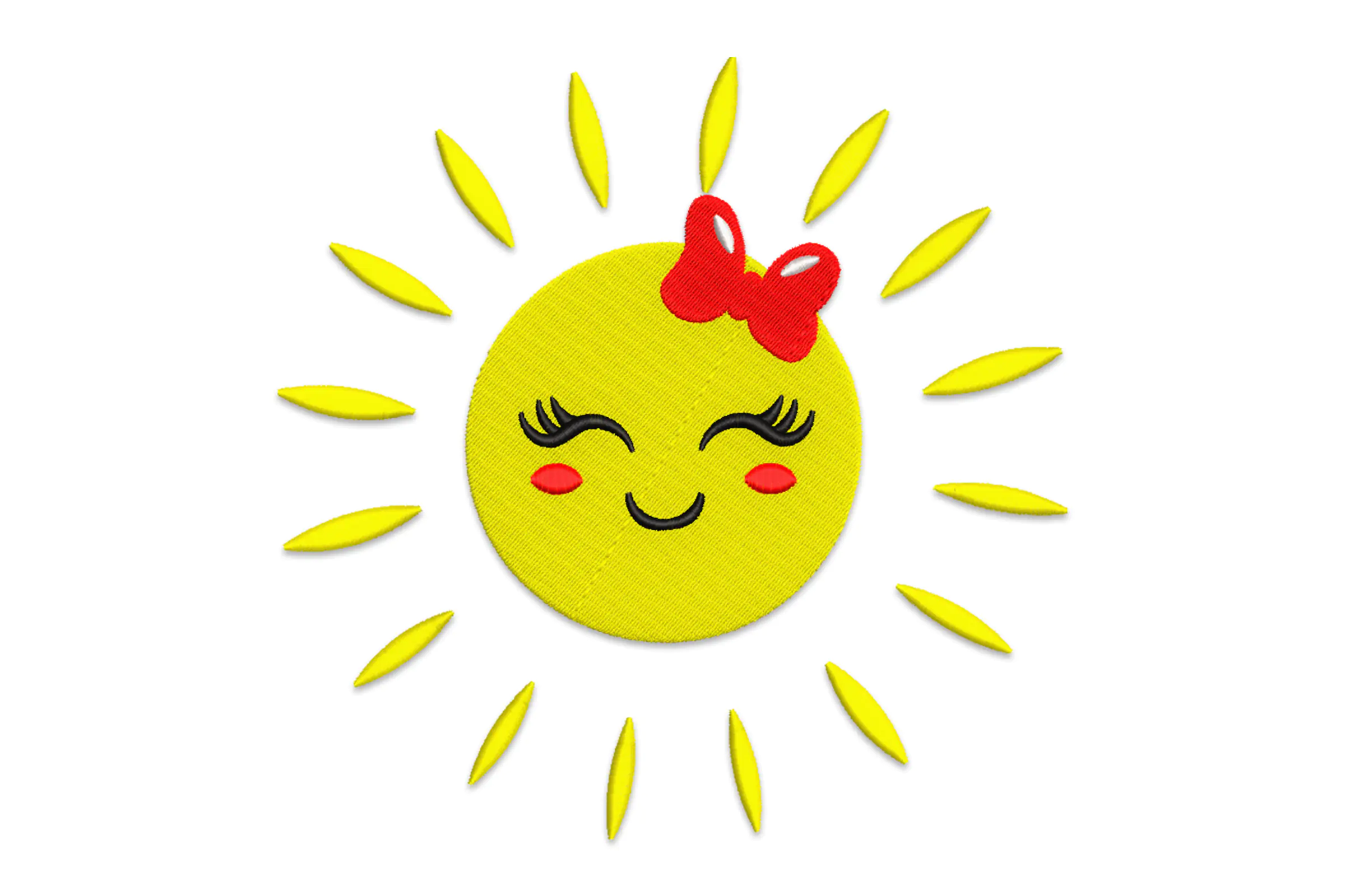 Sun Embroidery Design