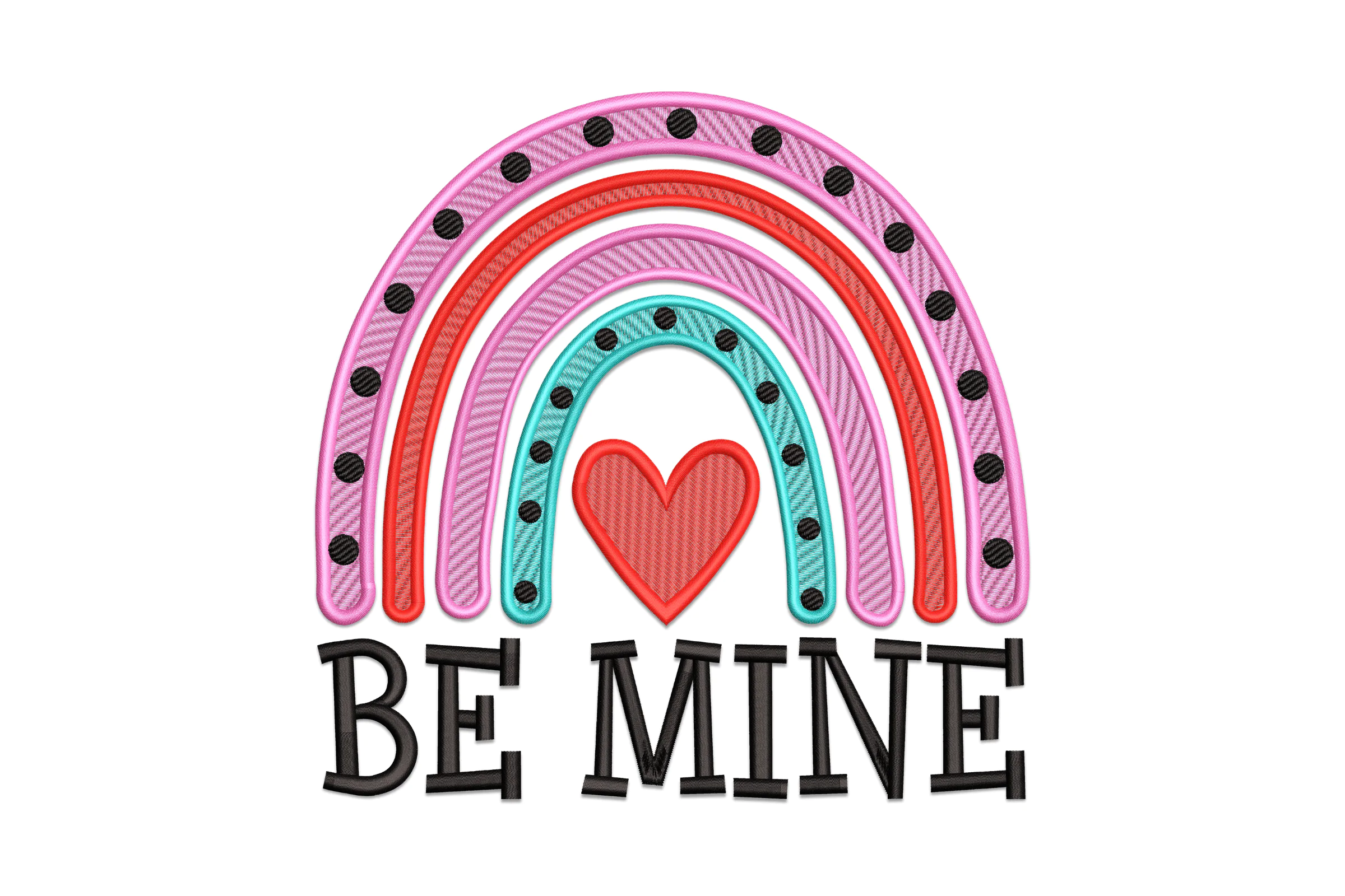 Valentine Be Mine Embroidery Design File