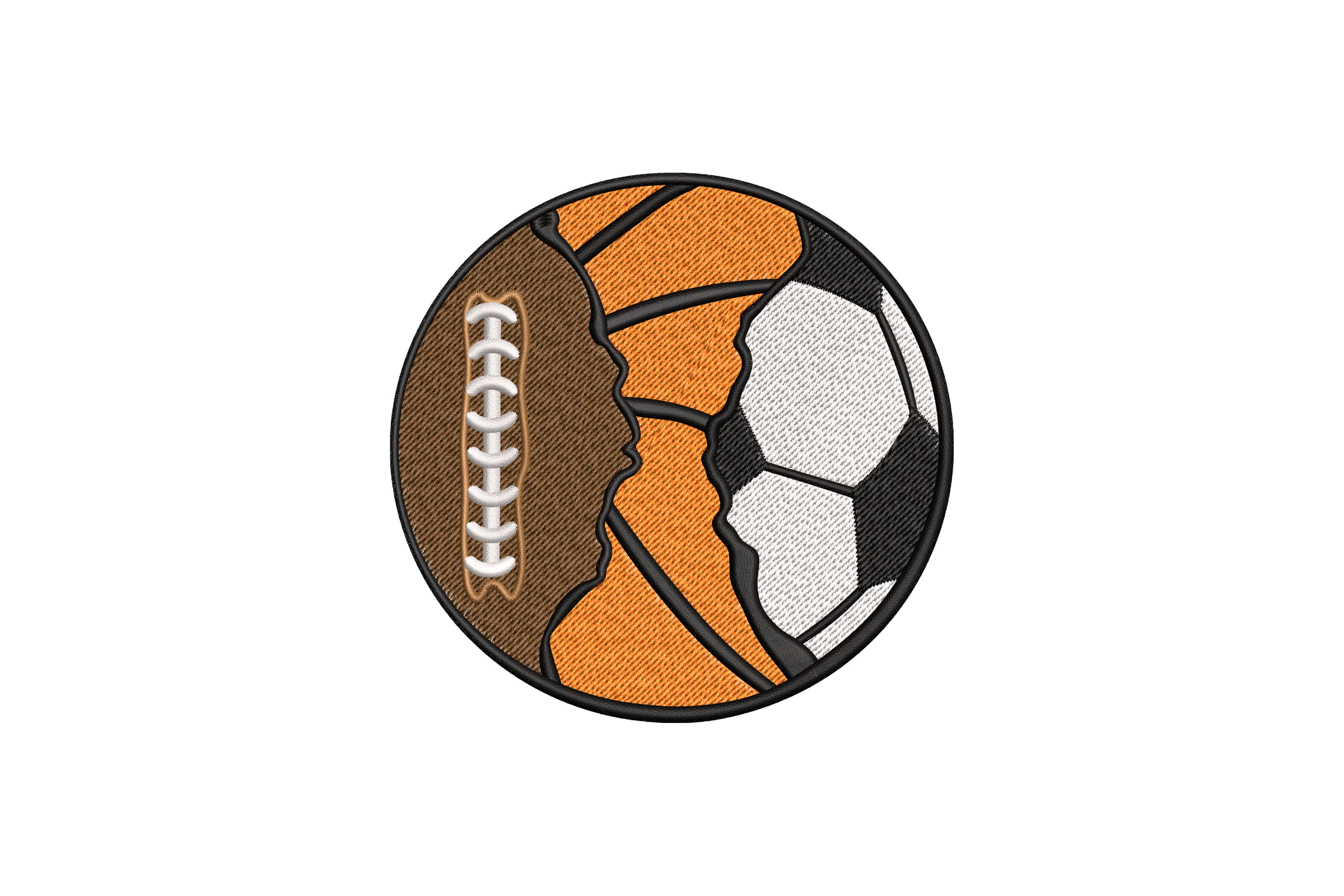 Sports Ball Set Applique Machine Embroidery Design