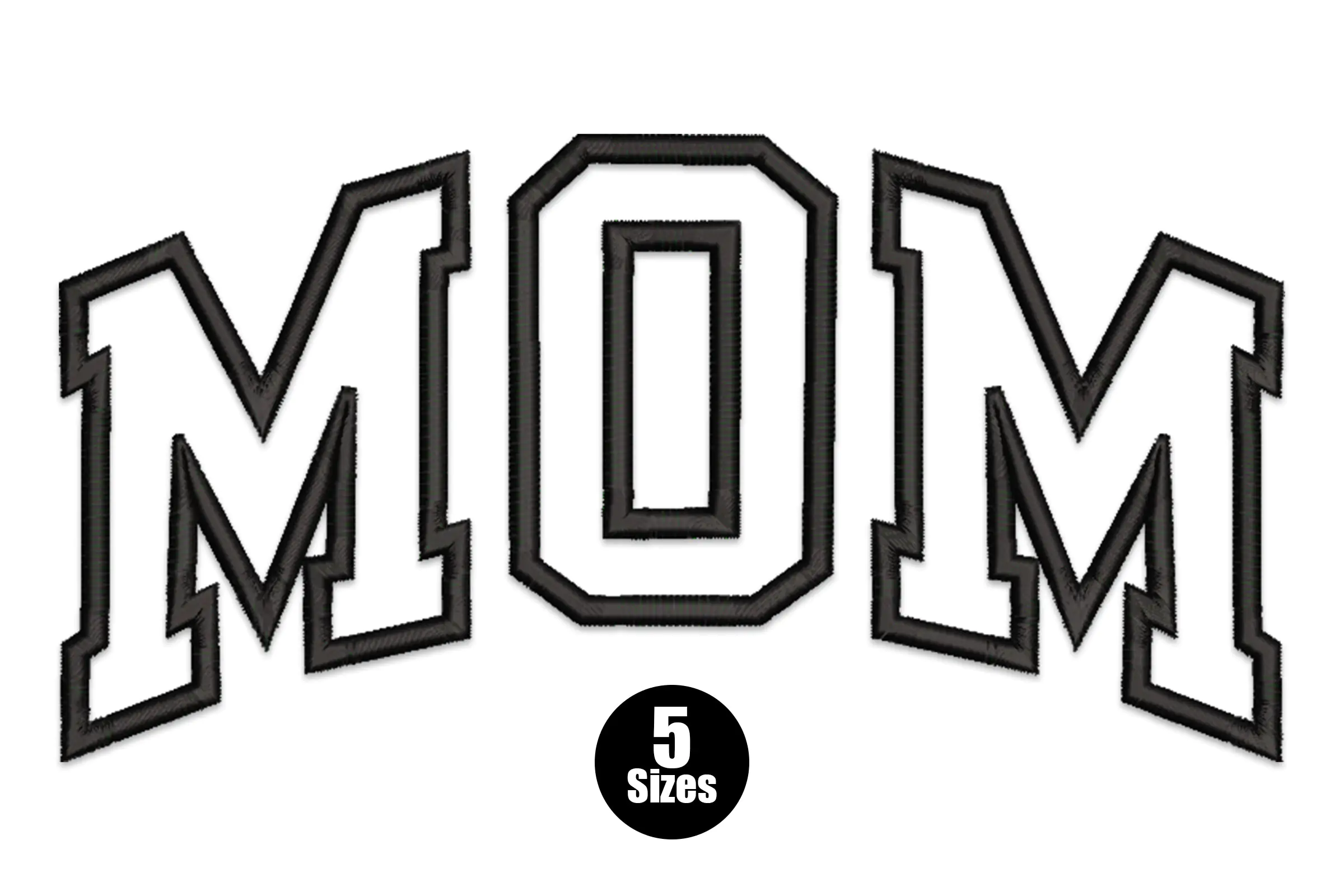 Mom Applique Embroidery Design