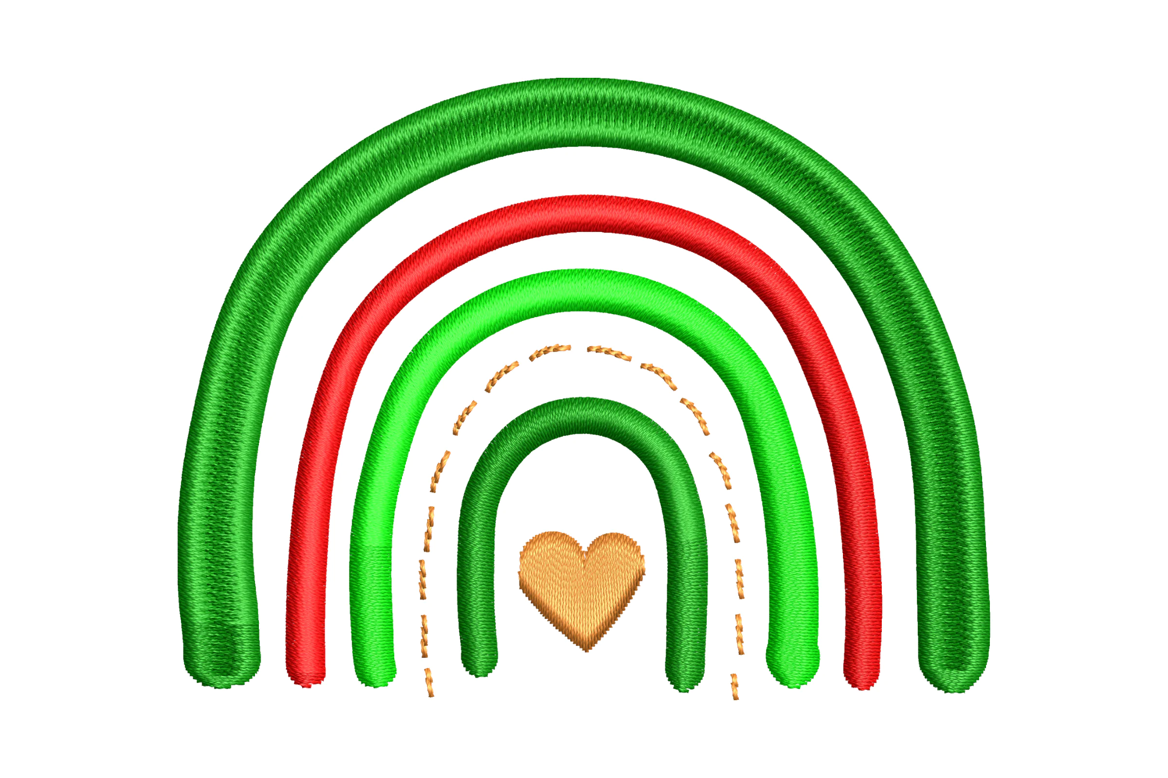 Christmas Rainbow Machine  Embroidery File