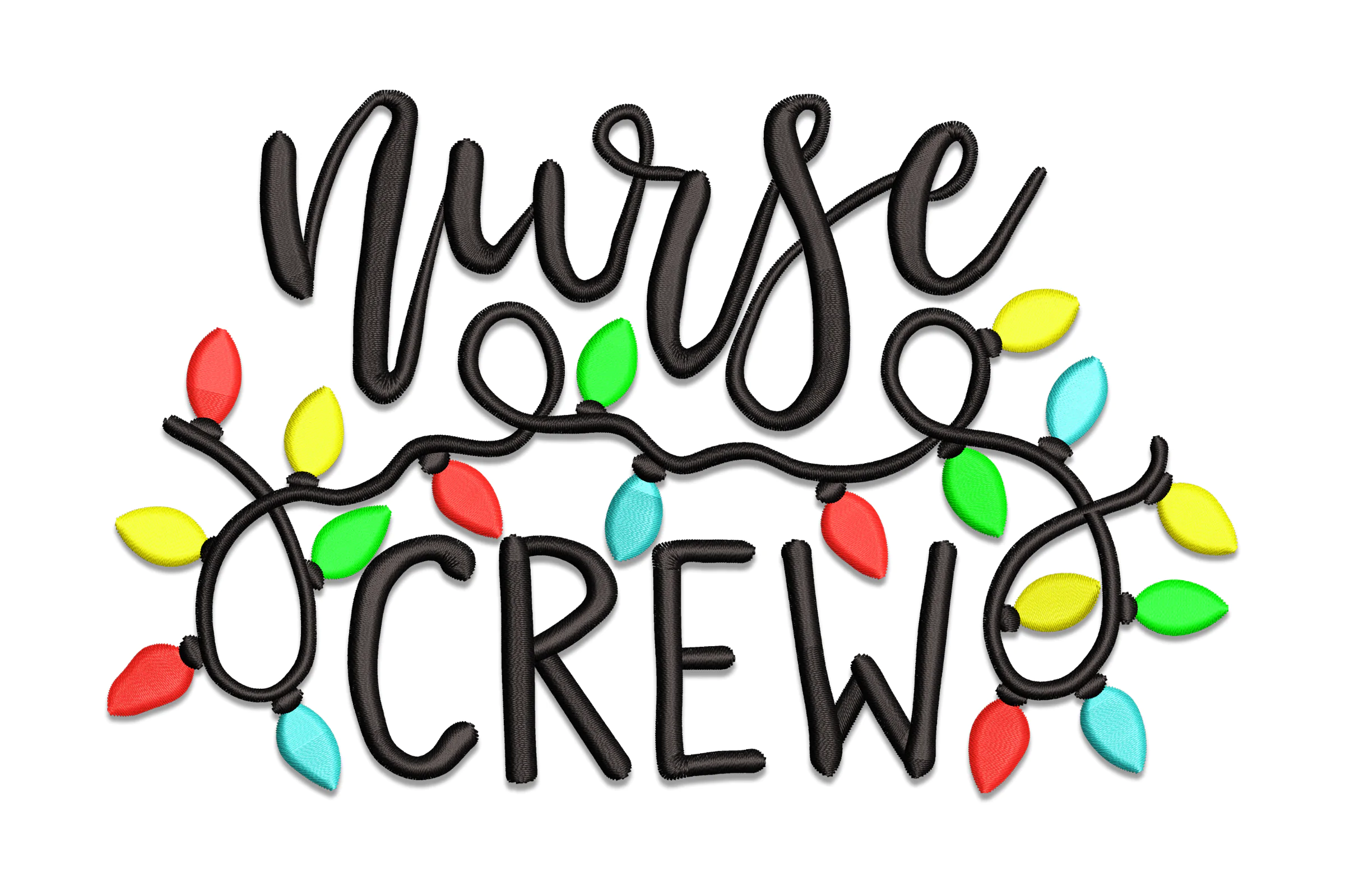 Nurse Christmas Crew - Embroidery Design