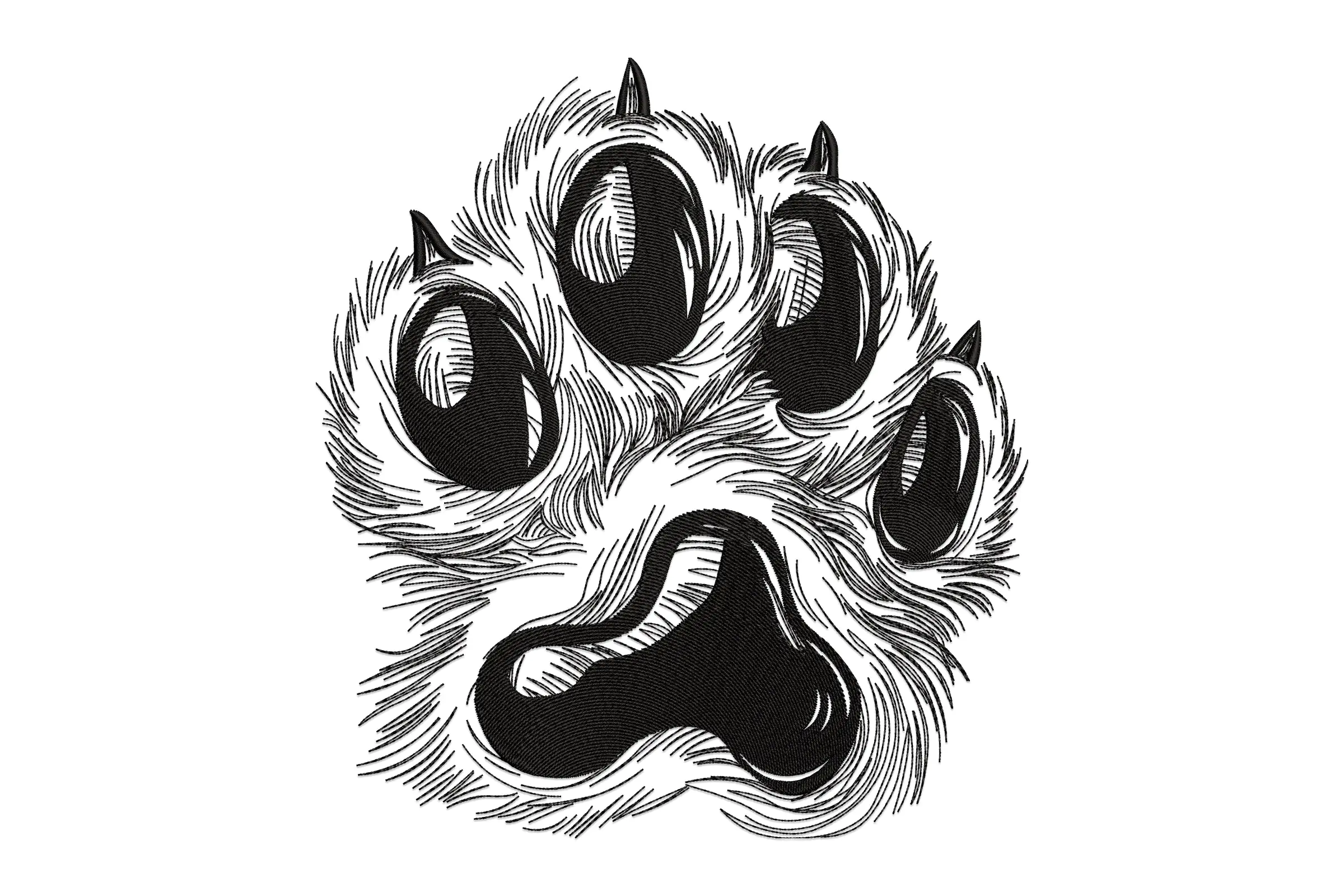Paw Print Machine Embroidery File