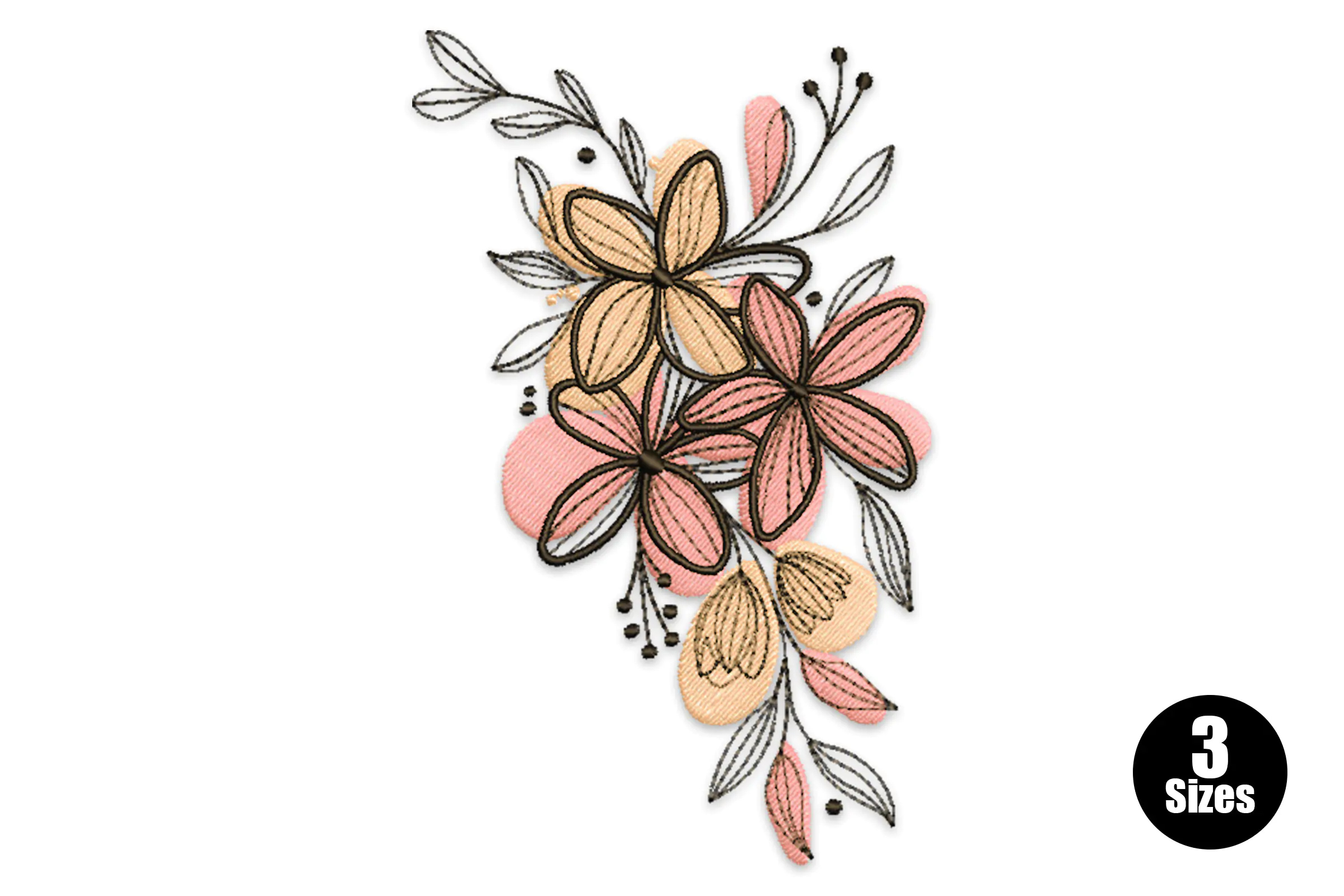 Custom Flowers Embroidery Designs