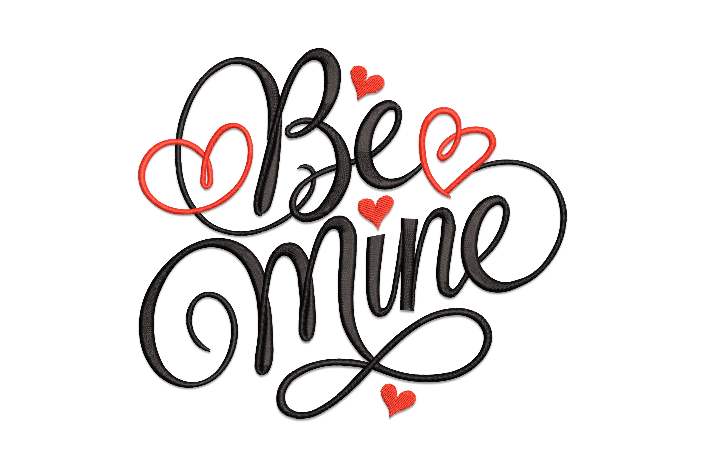 Be Mine Valentine Embroidery Design File