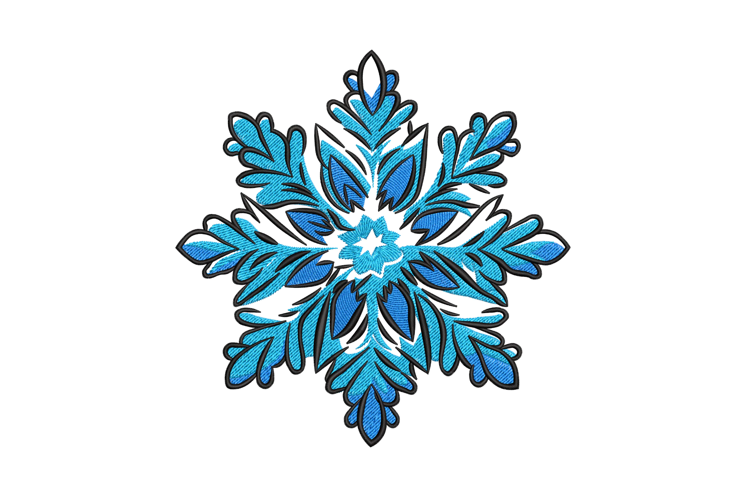 Snowflake Machine  Embroidery Design