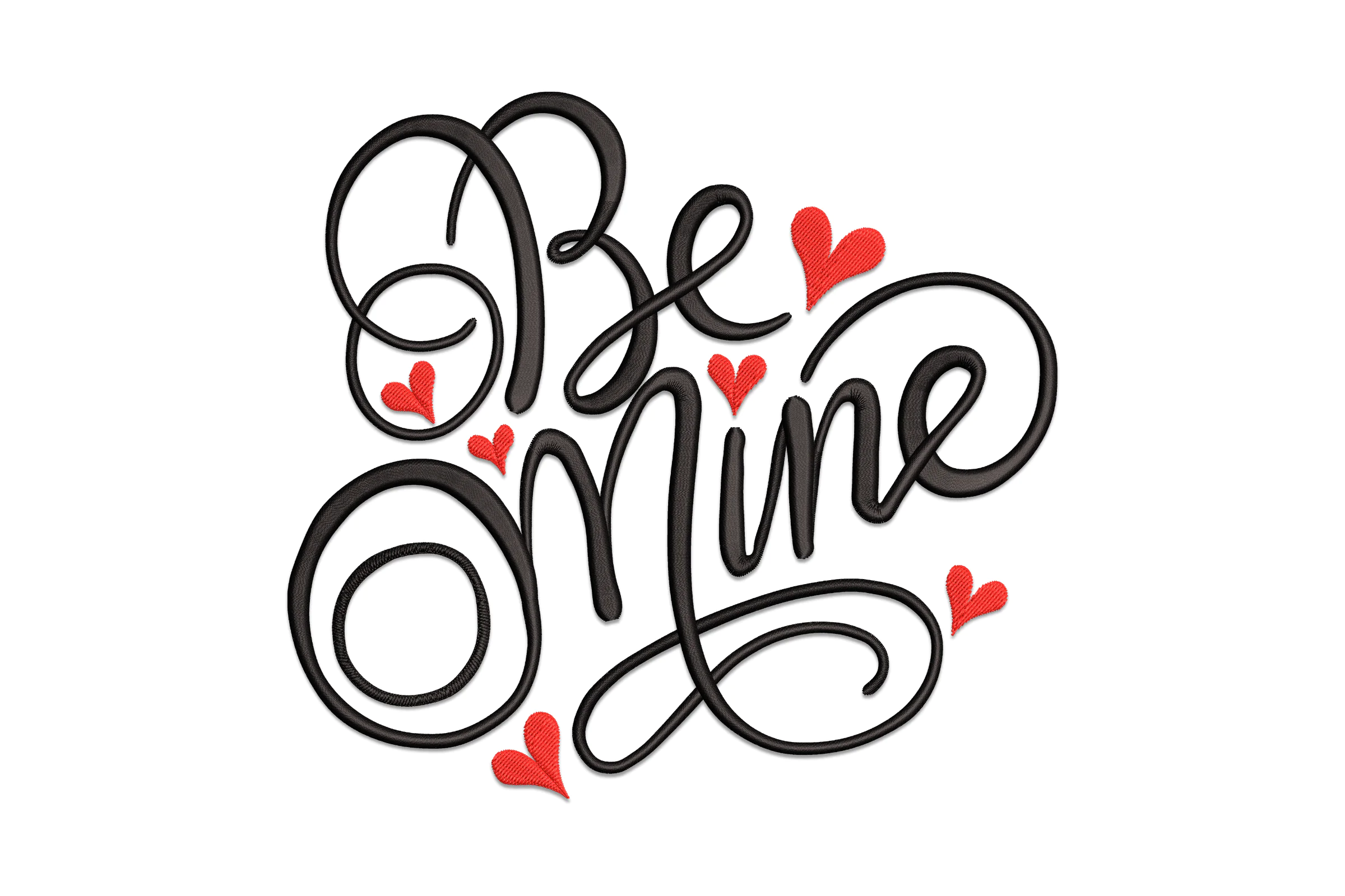 Valentine Be Mine Embroidery Design