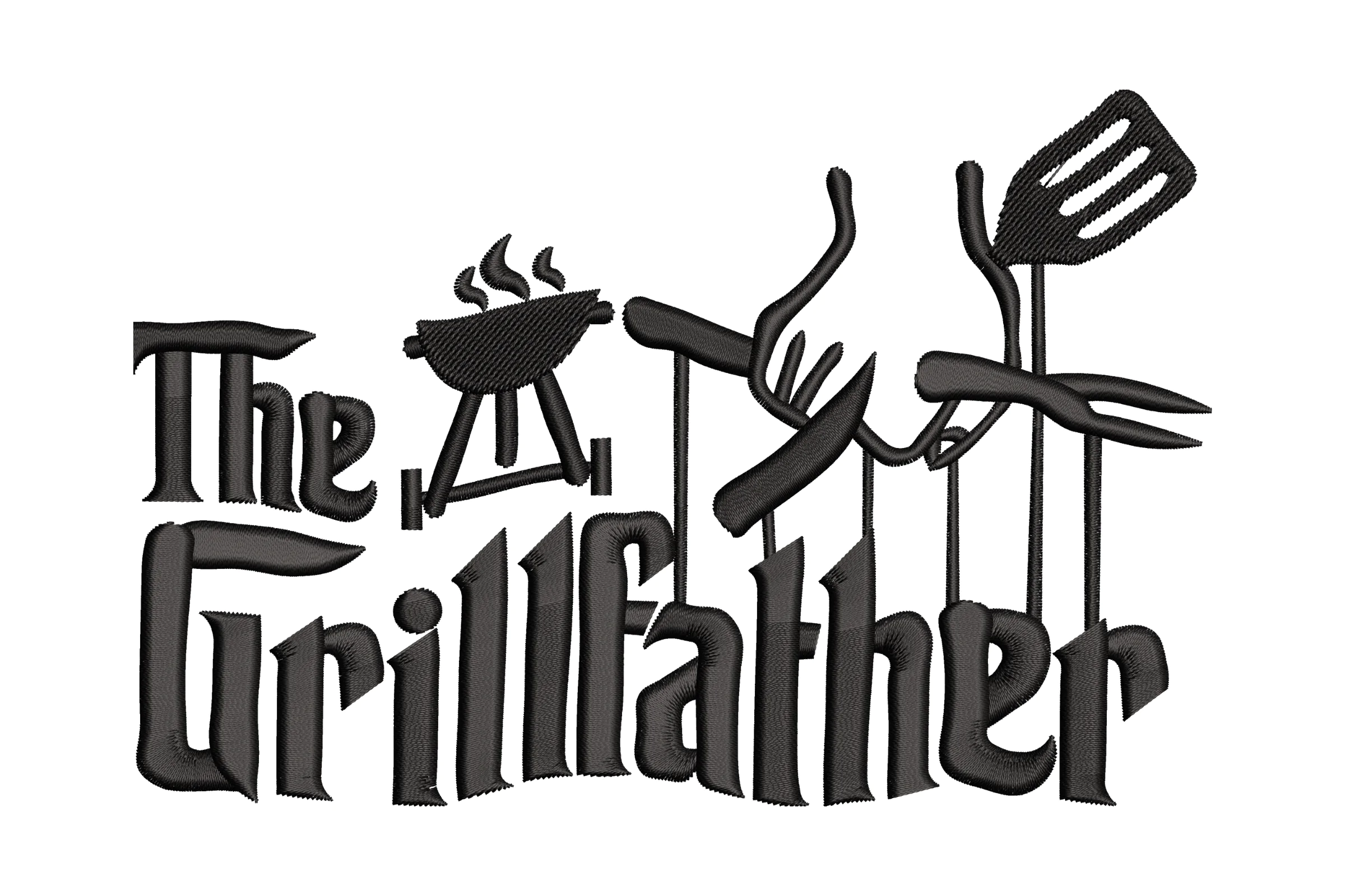 The Grillfather Embroidery Design