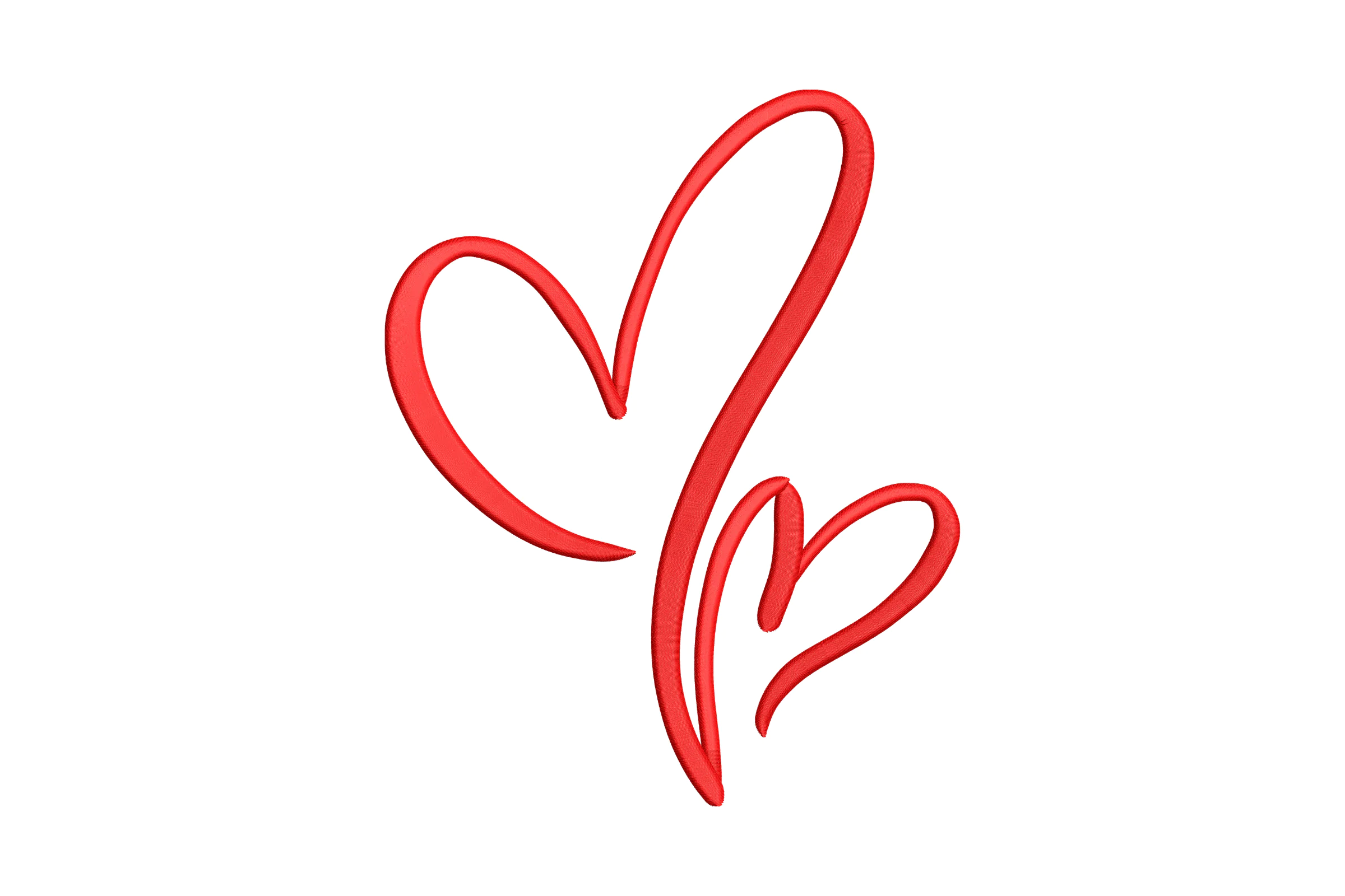 Hearts Love Embroidery Design