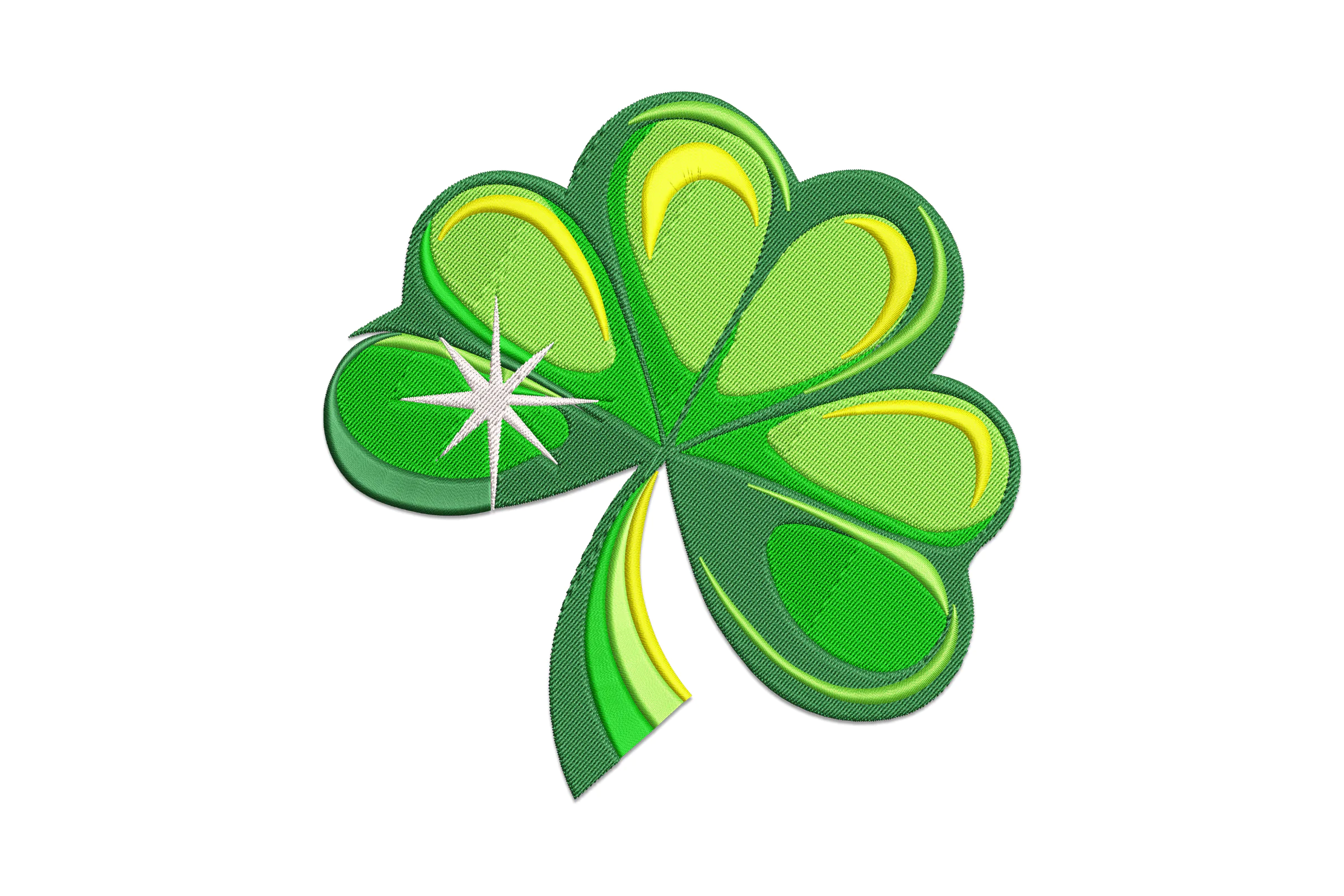Lucky Clover Embroidery Design
