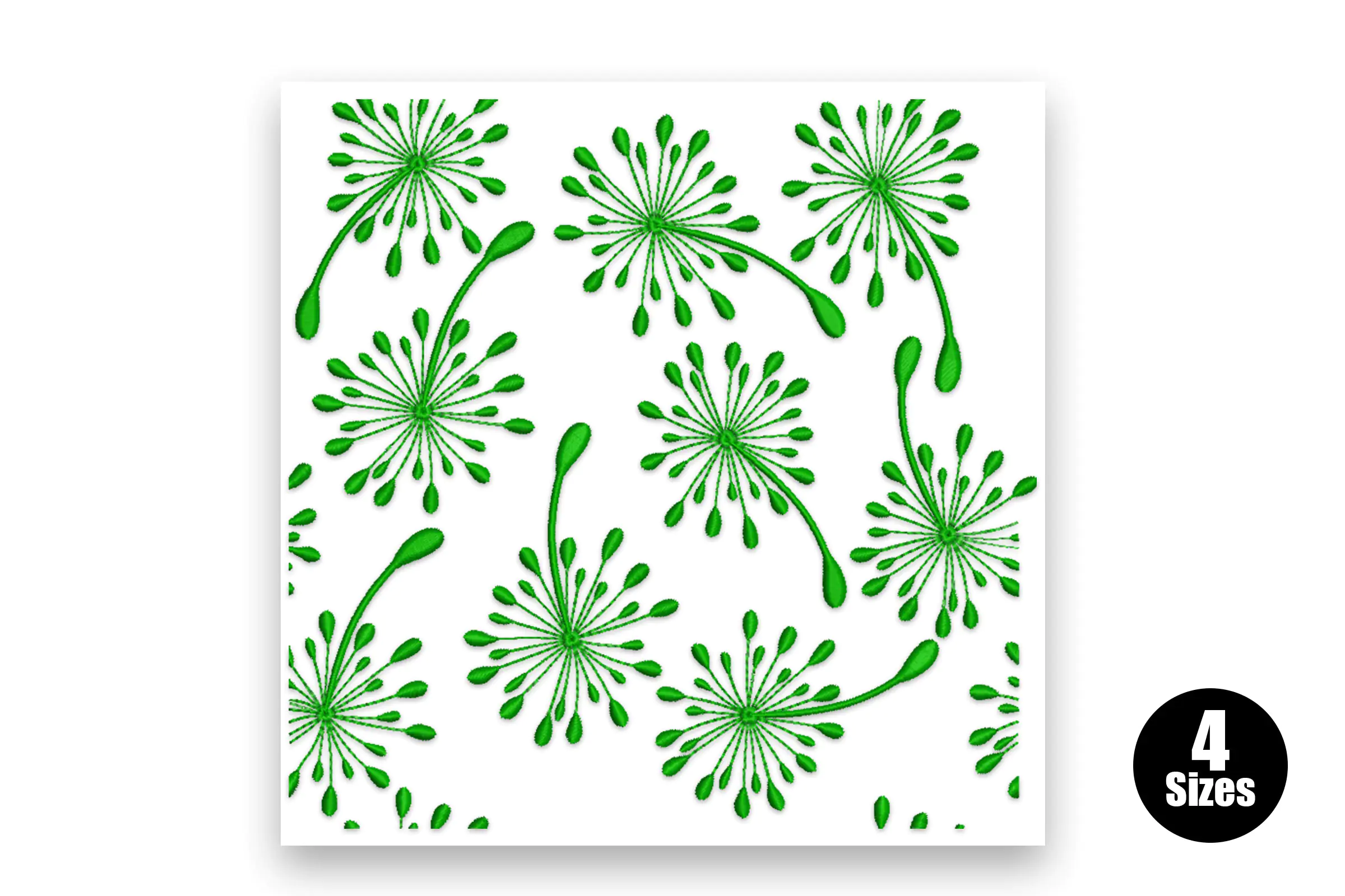 Dandelion Quilt Block Embroidery Design