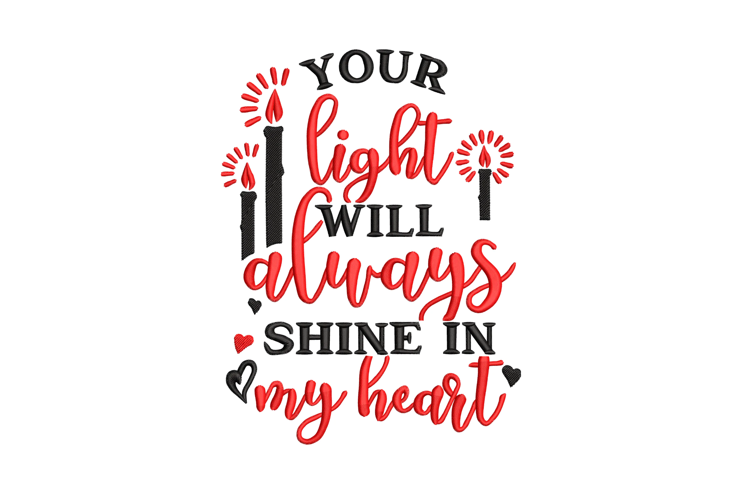 Always in My Heart Embroidery Design