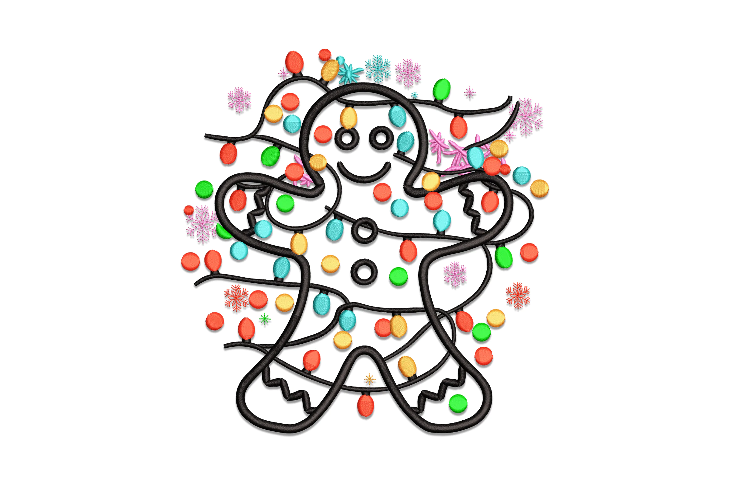 Christmas Gingerbread Embroidery Design