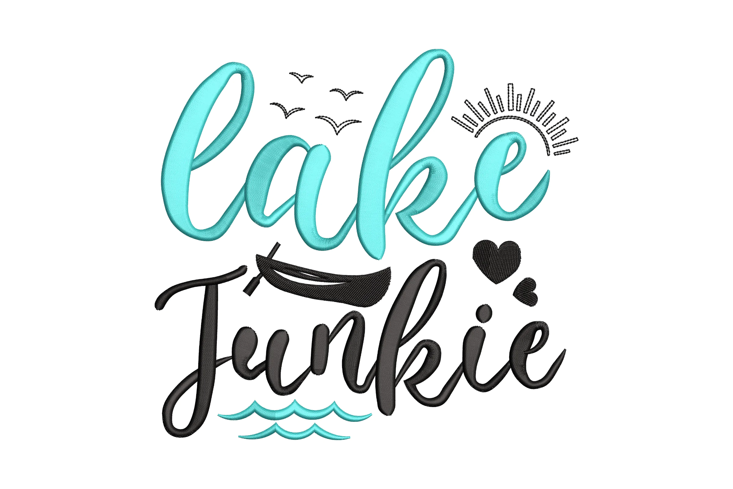 Lake Junkie - Machine Embroidery Design