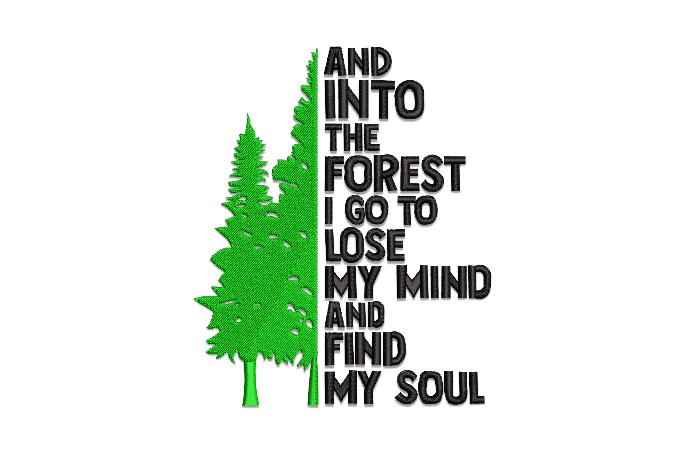Into the Forest Embroidery Design