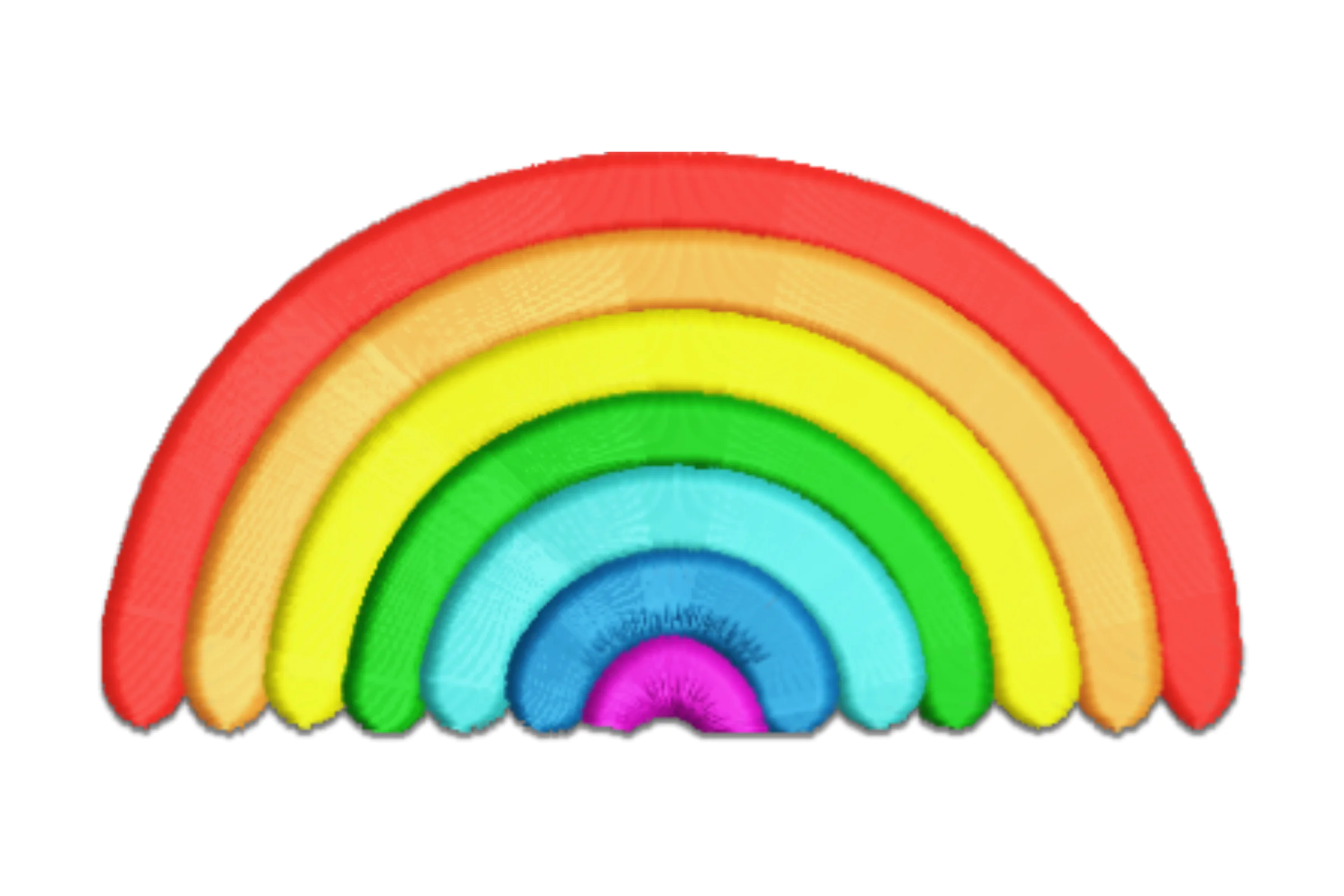 Rainbows Embroidery Design
