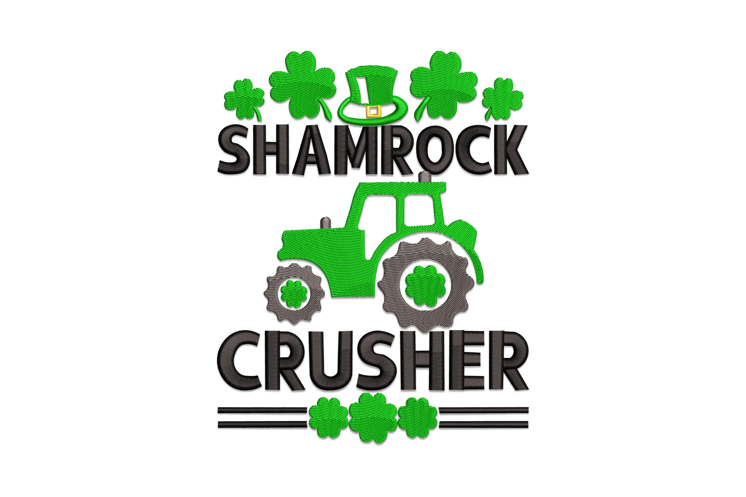 Shamrock Crusher Embroidery Machine Design