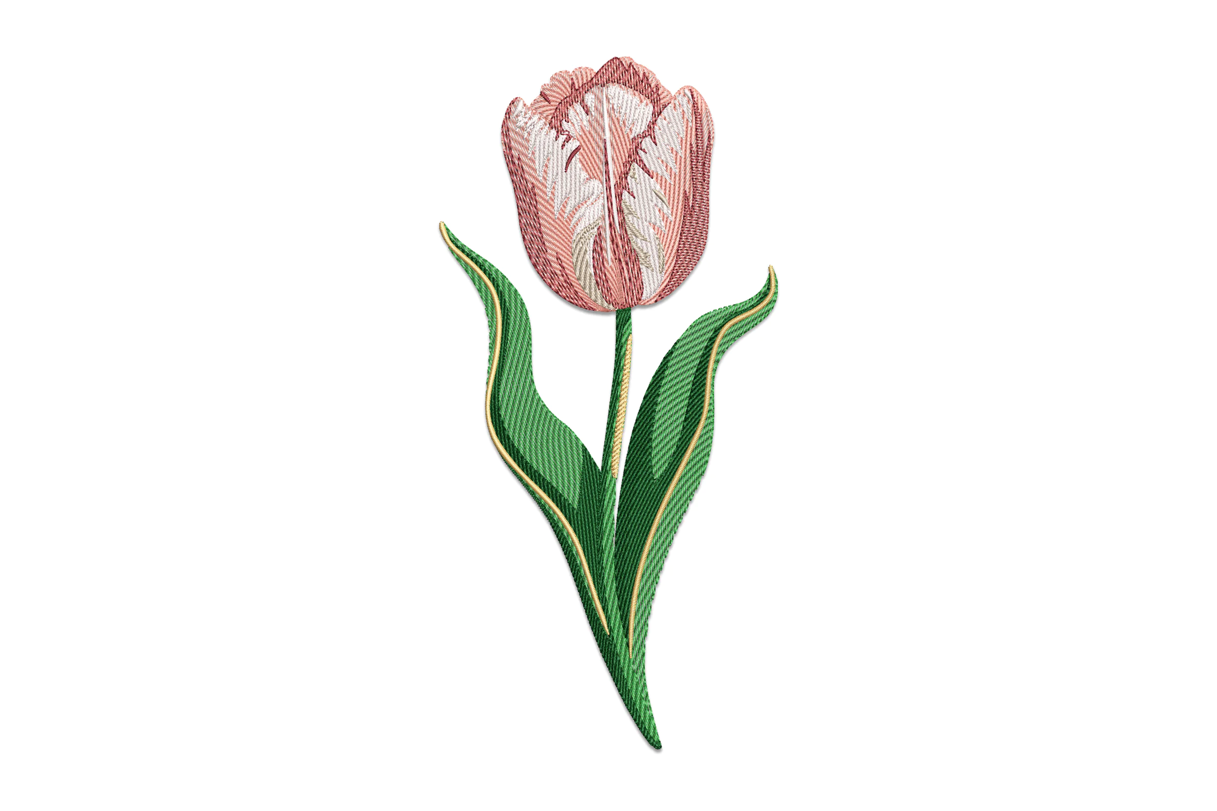 Tulip Flower Embroidery Design