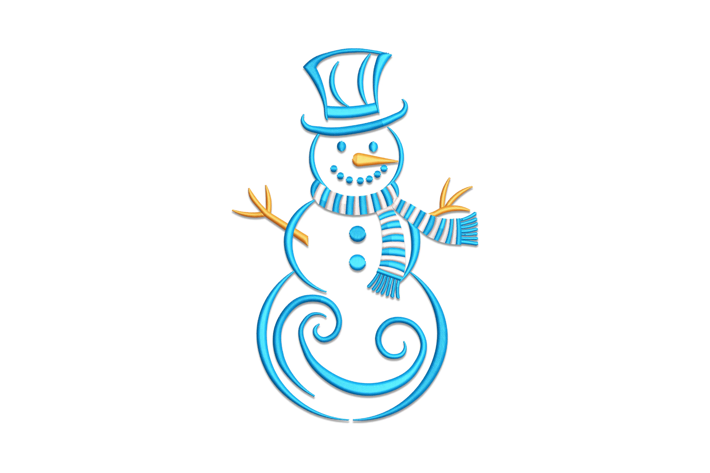 Christmas Snowman Embroidery design free download
